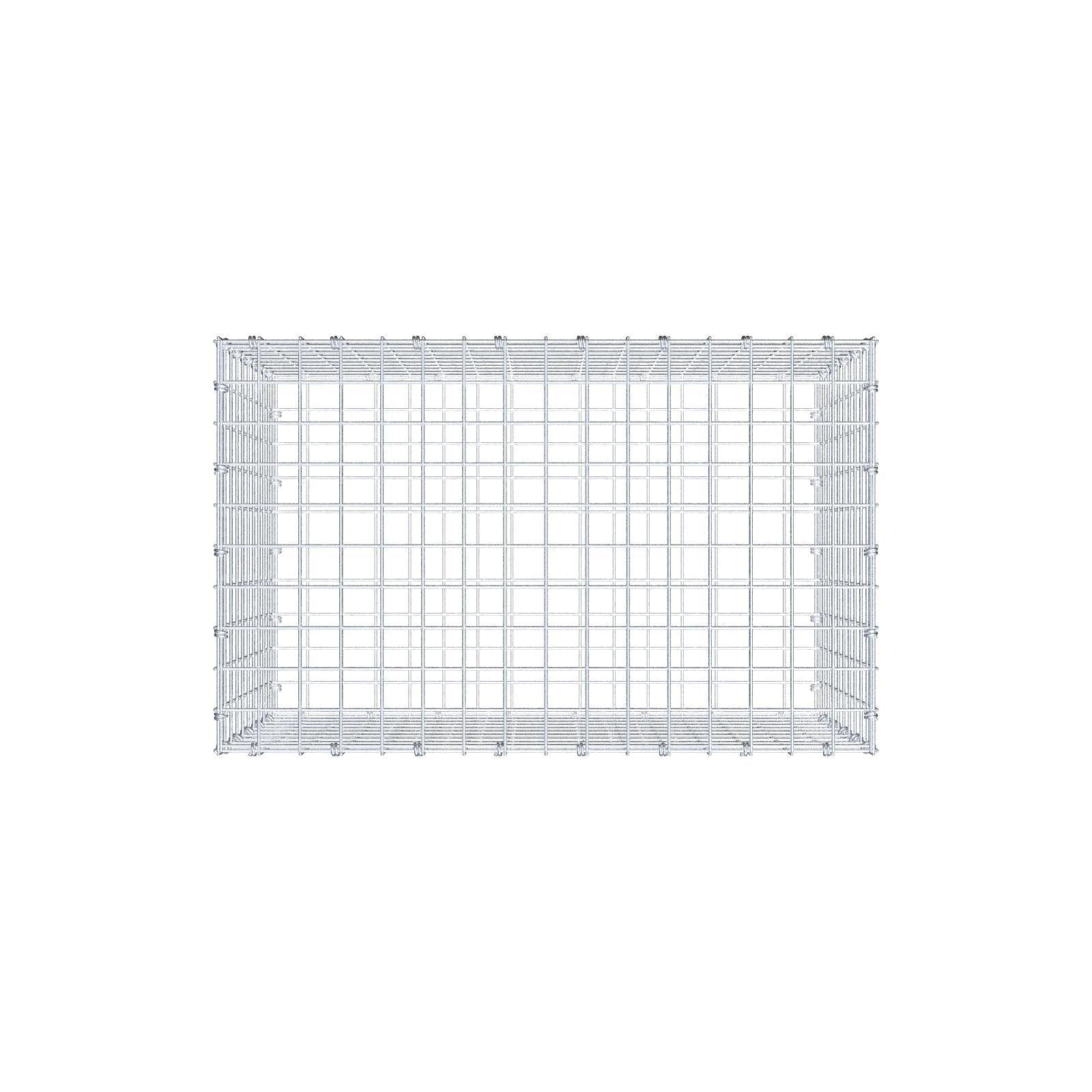 Gabbione 80 cm x 50 cm x 50 cm (L x H x P), maglia 5 x 5 cm, anello a spirale