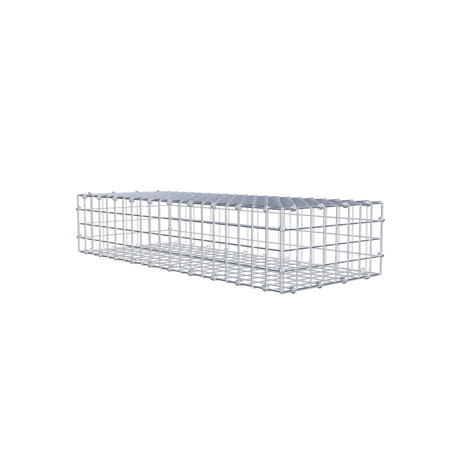 Schanskorf 100 cm x 20 cm x 40 cm (L x H x D), maaswijdte 5 x 5 cm, spiraalring