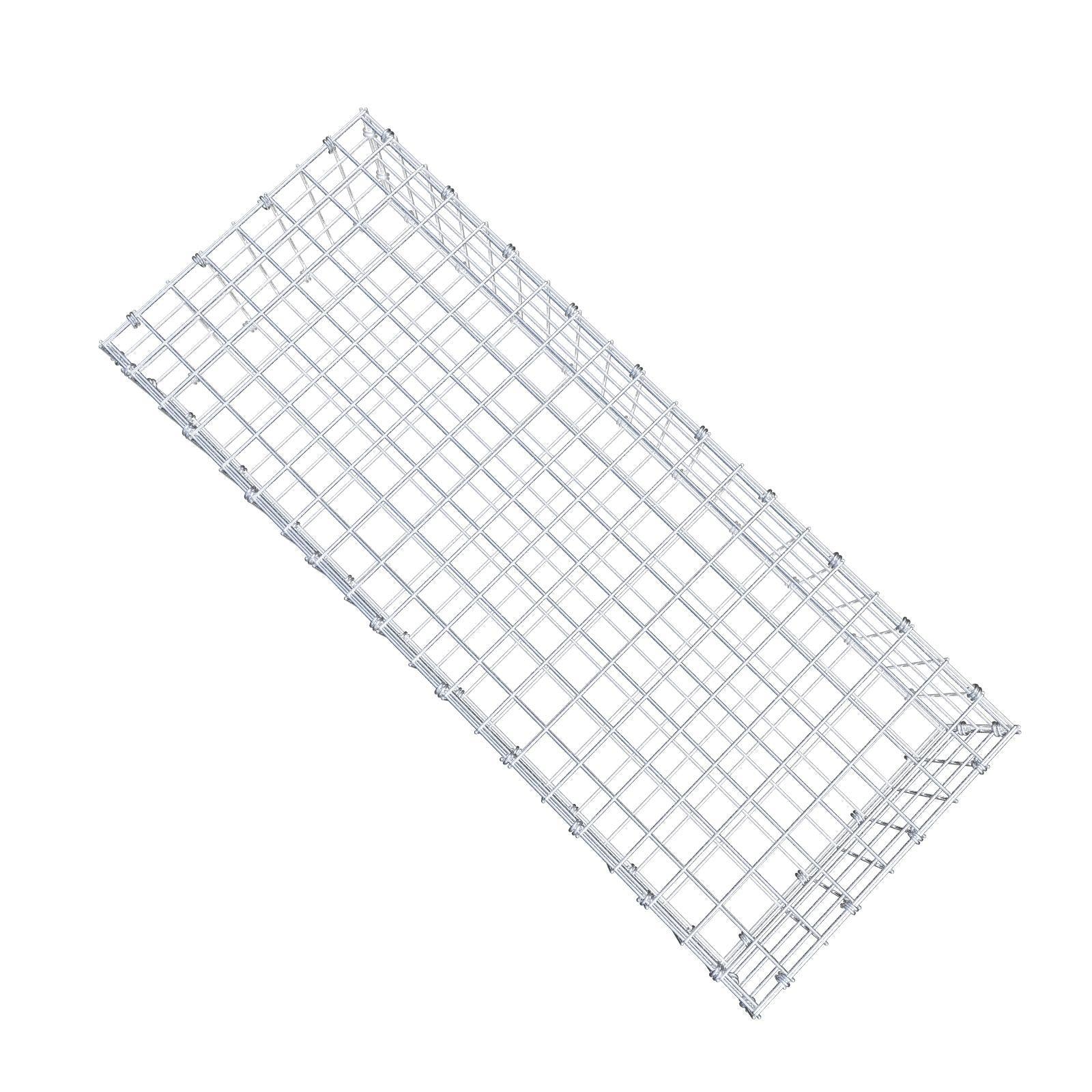 Schanskorf 100 cm x 20 cm x 40 cm (L x H x D), maaswijdte 5 x 5 cm, spiraalring