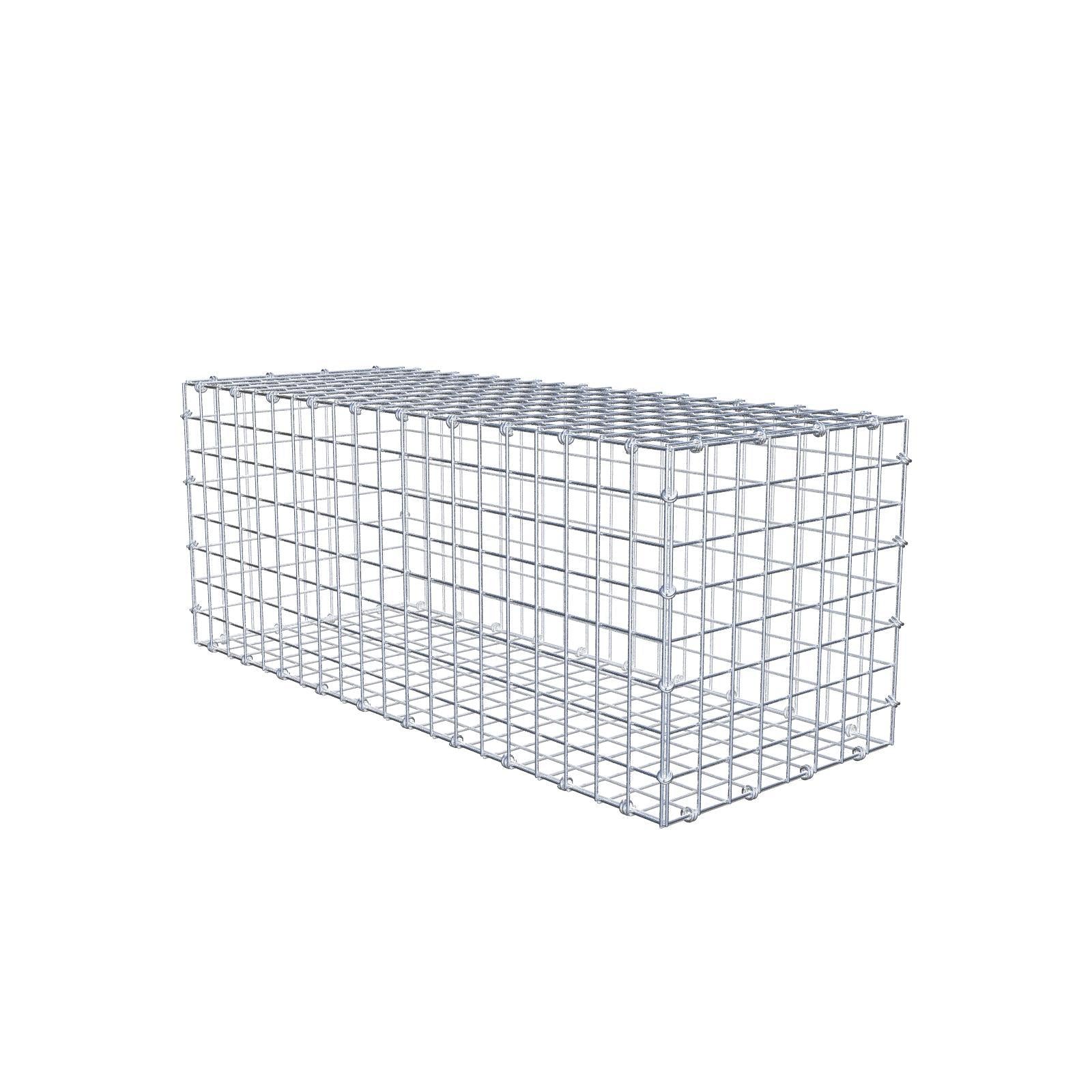 Gabione 100 cm x 40 cm x 40 cm (L x H x T), Maschenweite 5 x 5 cm, Spiralring