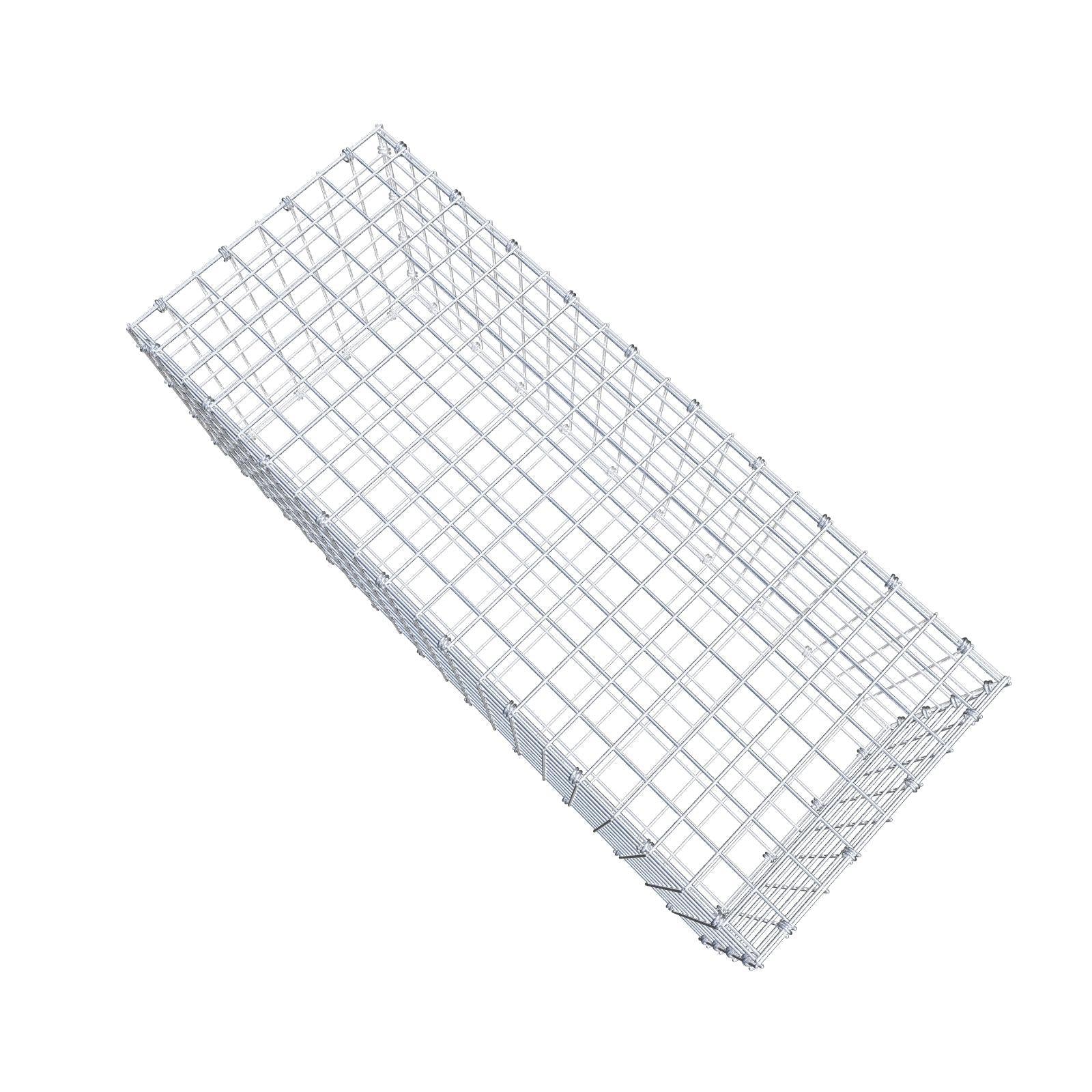 Gabione 100 cm x 40 cm x 40 cm (L x H x T), Maschenweite 5 x 5 cm, Spiralring