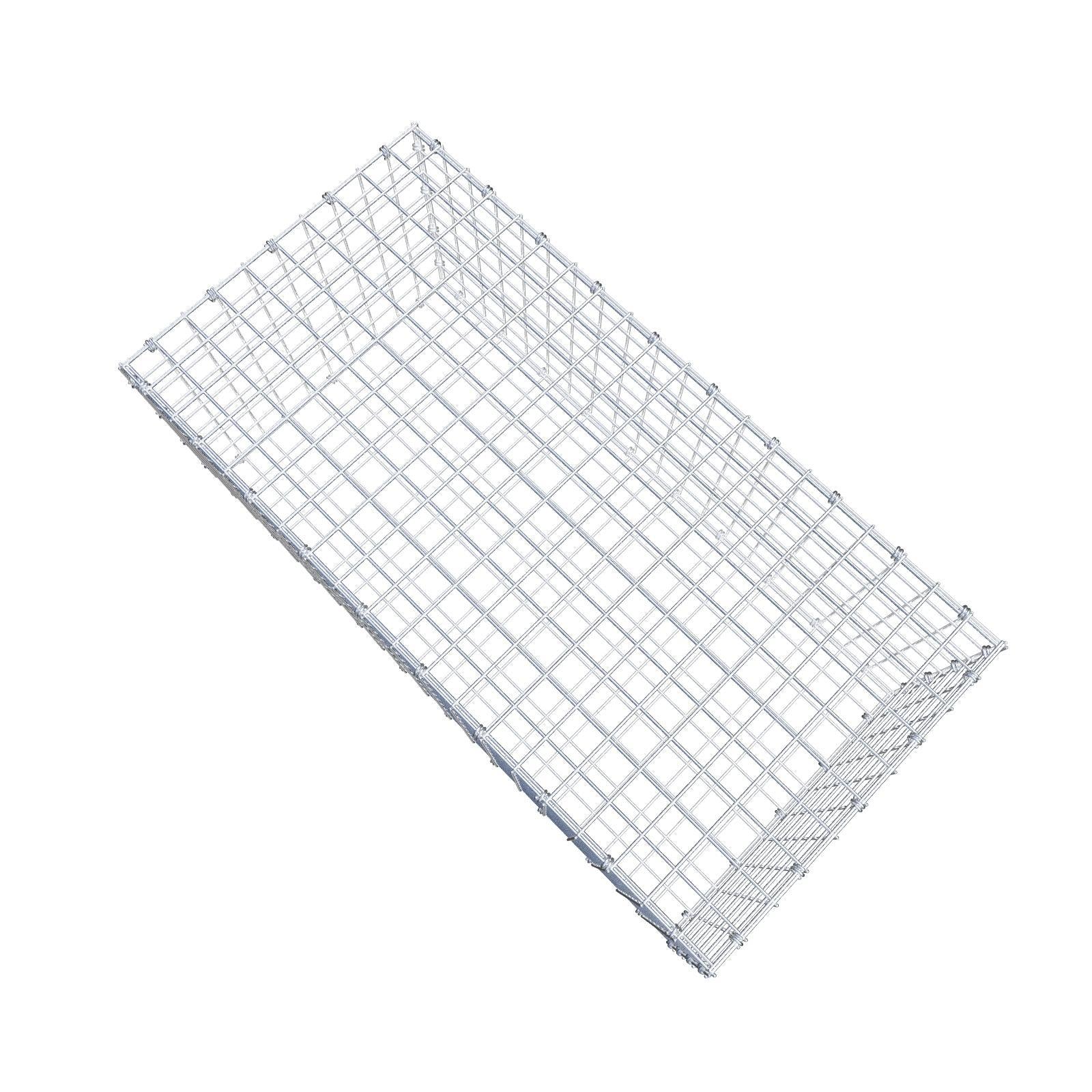 Gabion 100 cm x 40 cm x 50 cm (L x H x D), mesh size 5 x 5 cm, spiral ring