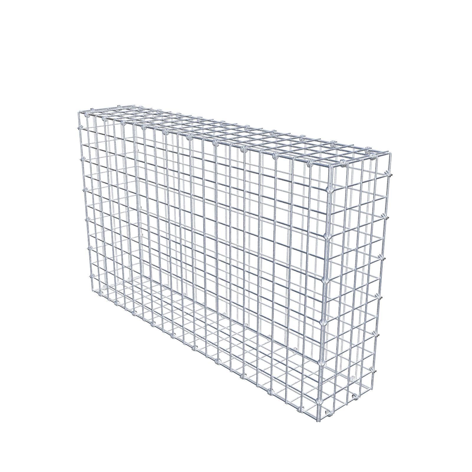 Gabione 100 cm x 60 cm x 20 cm (L x H x T), Maschenweite 5 x 5 cm, Spiralring