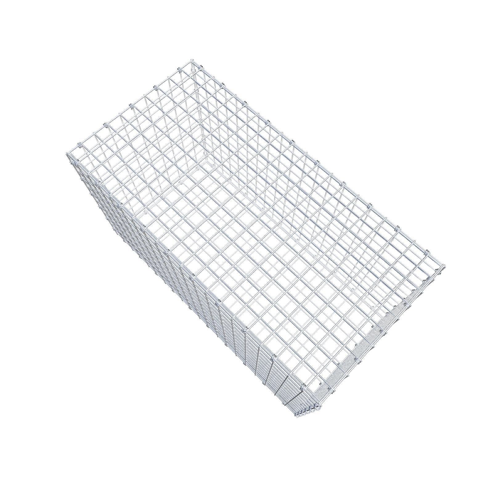 Schanskorf 100 cm x 60 cm x 50 cm (L x H x D), maaswijdte 5 x 5 cm, spiraalring