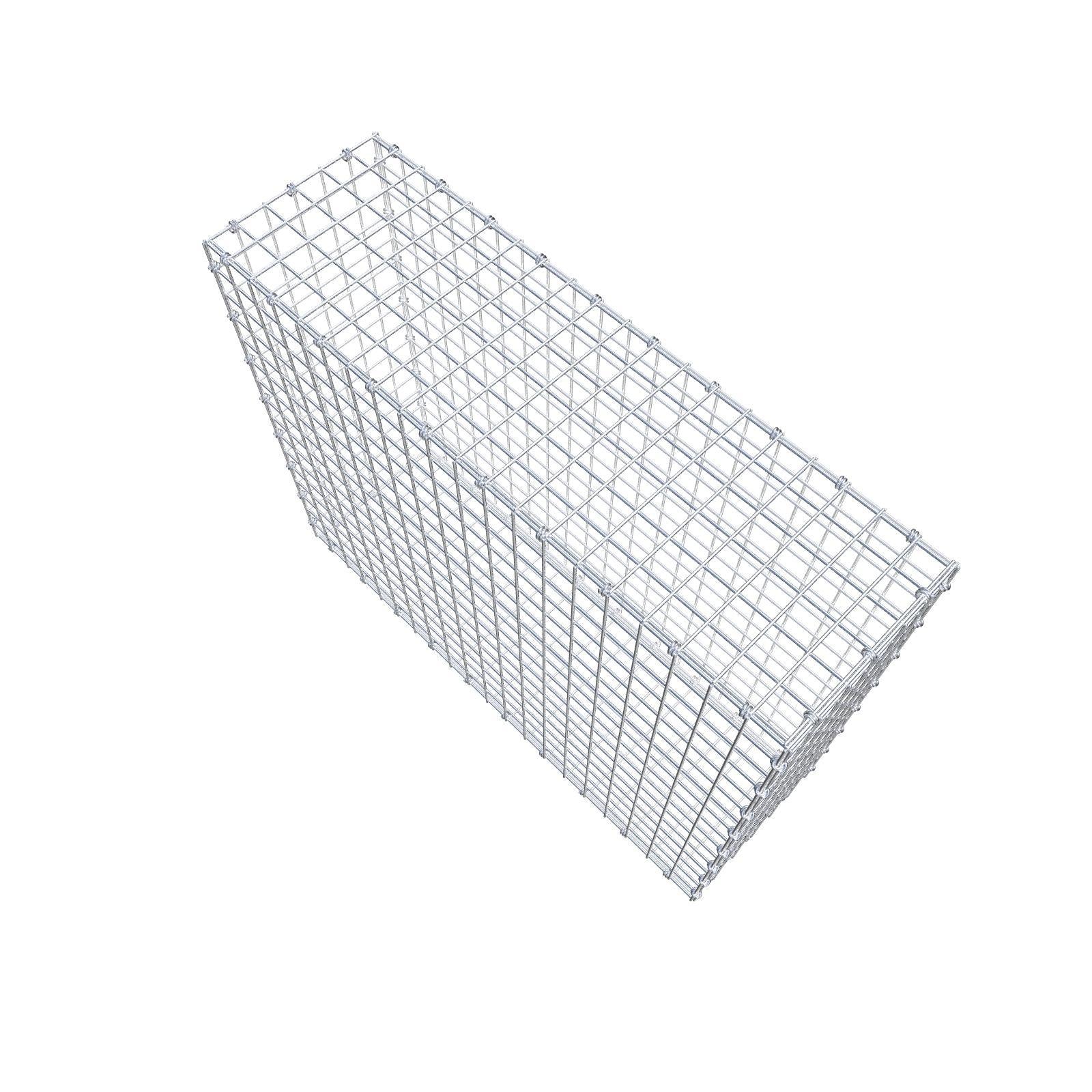 Gabbione 100 cm x 80 cm x 30 cm (L x H x P), maglia 5 x 5 cm, anello a spirale