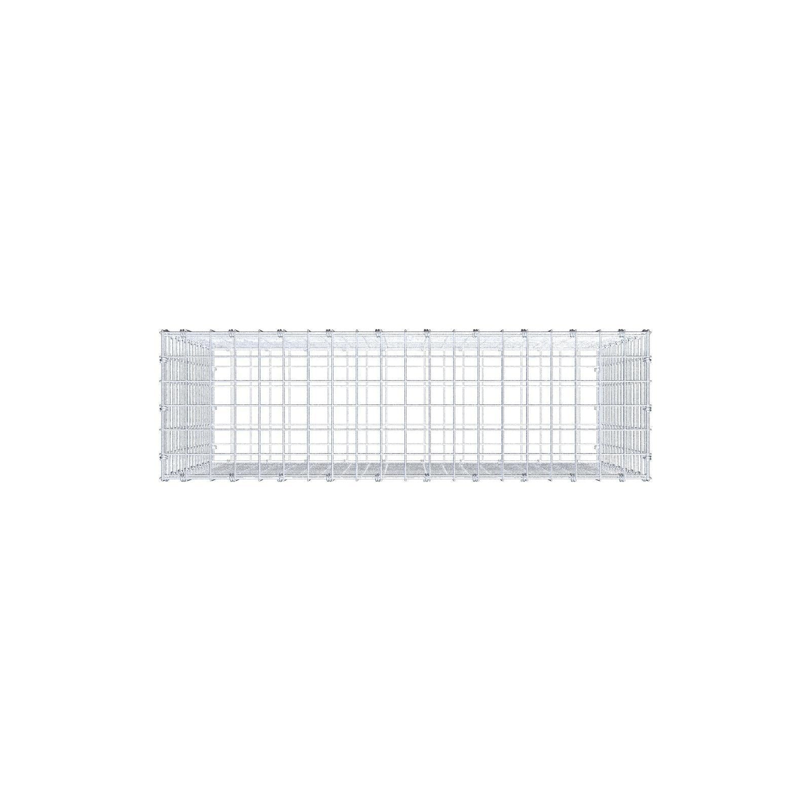 Gabbione 100 cm x 80 cm x 30 cm (L x H x P), maglia 5 x 5 cm, anello a spirale
