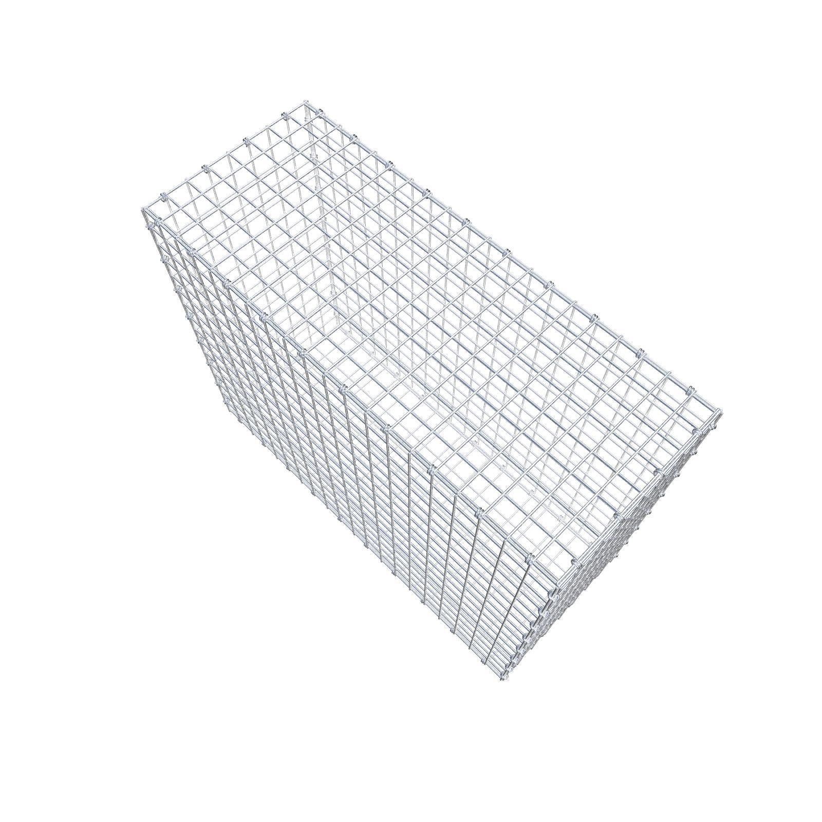 Gabione 100 cm x 80 cm x 40 cm (L x H x T), Maschenweite 5 x 5 cm, Spiralring