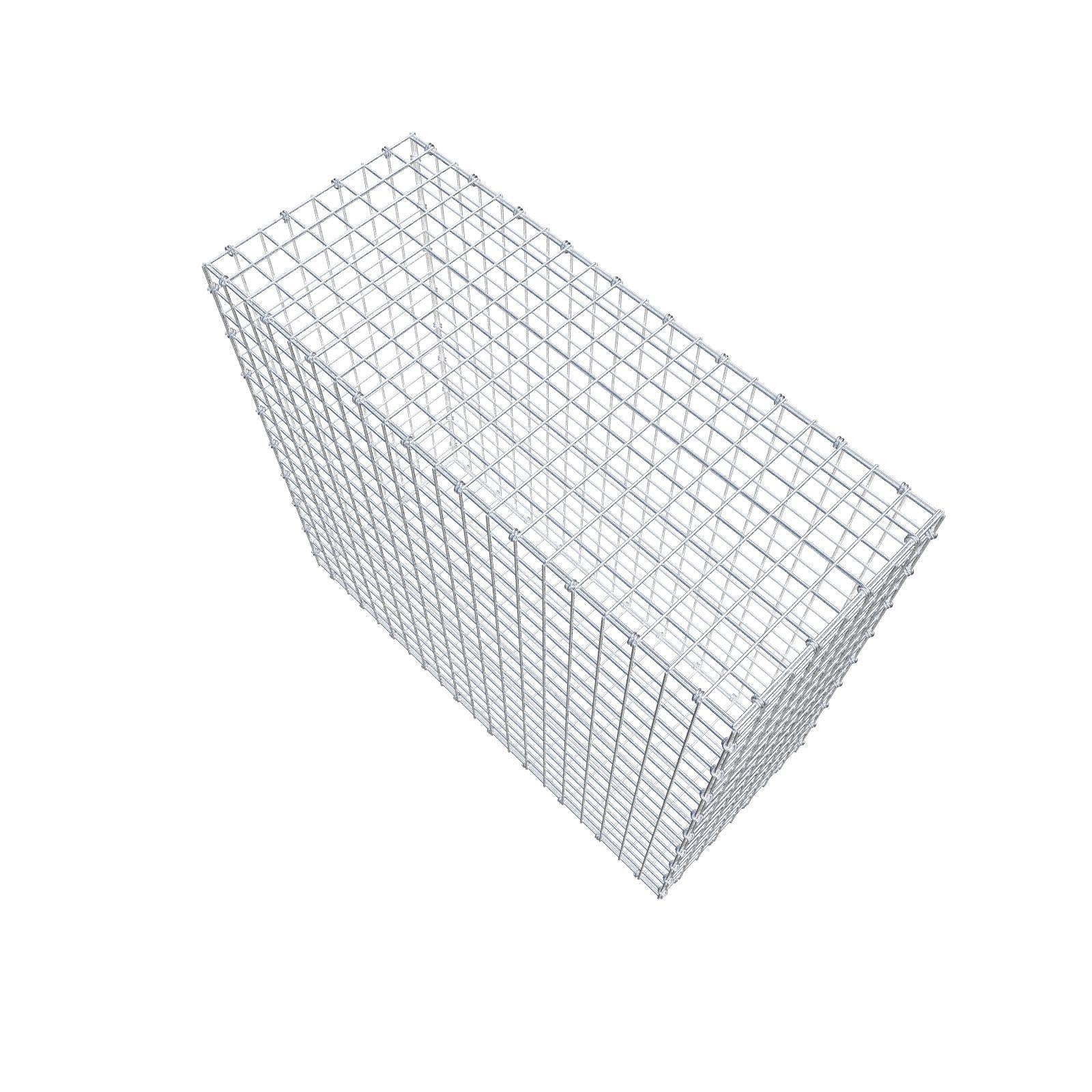 Gabione 100 cm x 90 cm x 40 cm (L x H x T), Maschenweite 5 x 5 cm, Spiralring