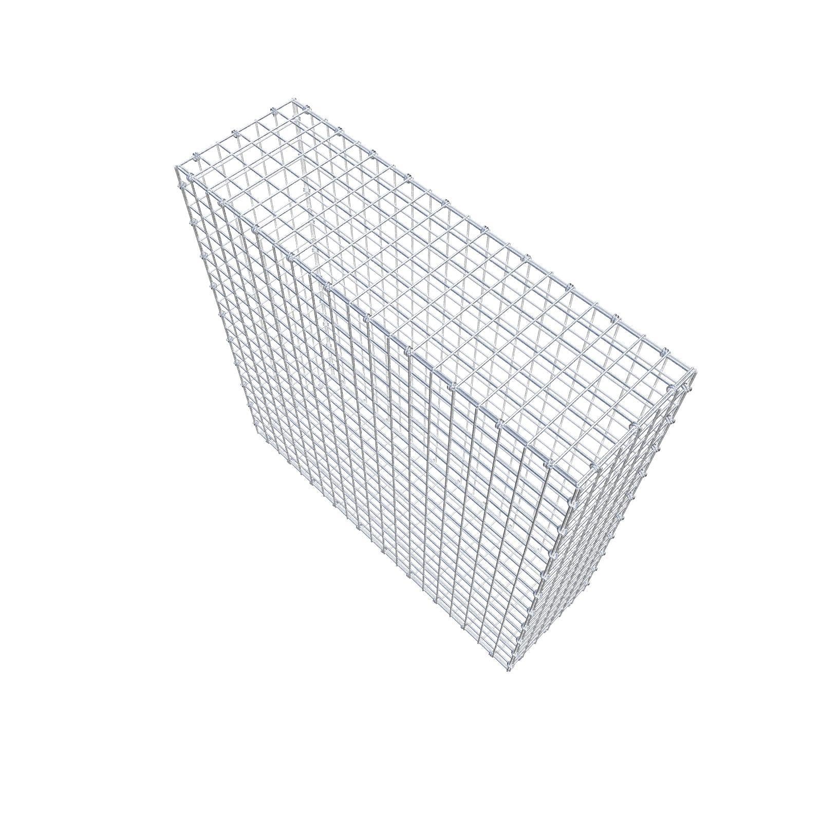 Gabion 100 cm x 100 cm x 30 cm (L x H x D), mesh size 5 x 5 cm, spiral ring