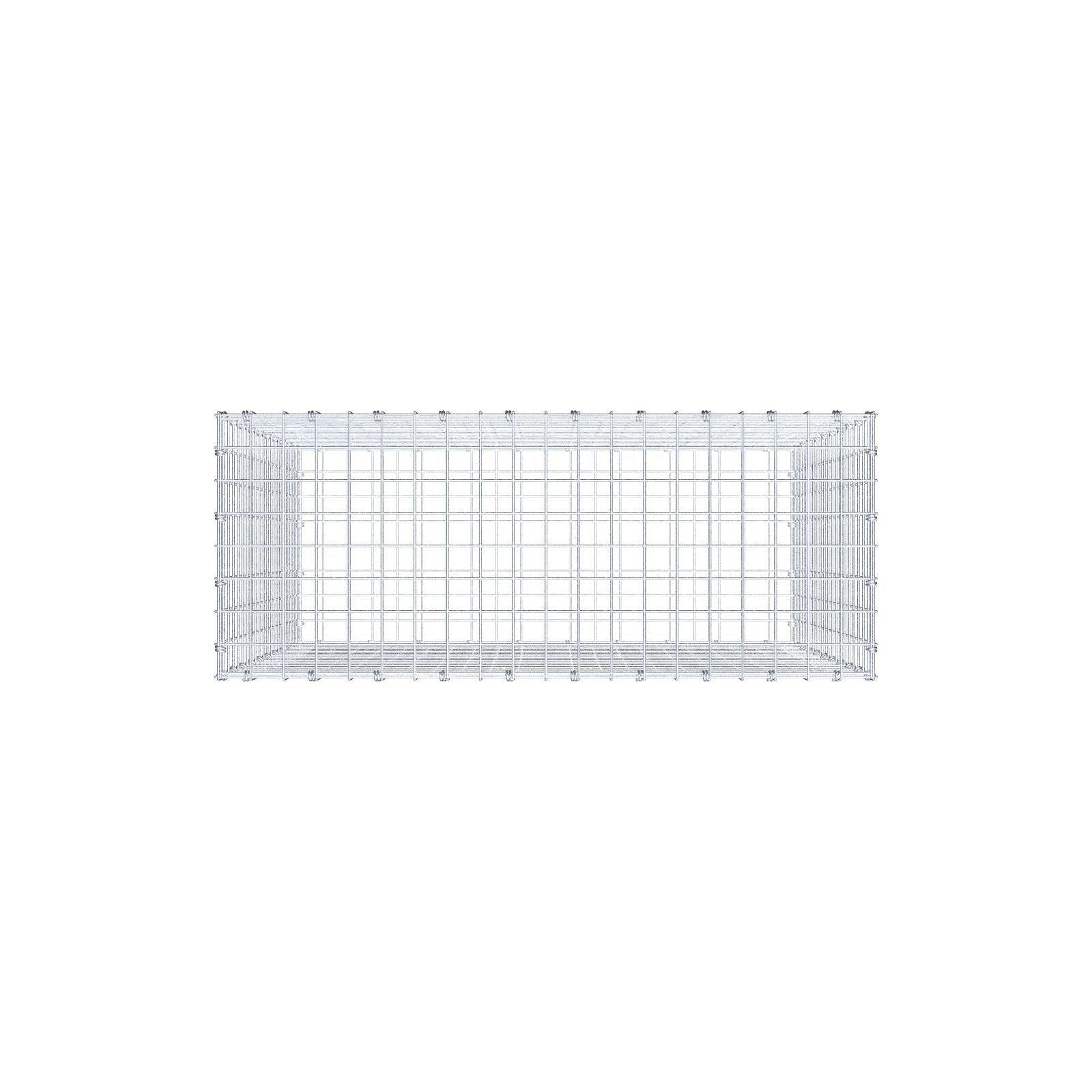 Gabione 100 cm x 100 cm x 40 cm (L x H x T), Maschenweite 5 x 5 cm, Spiralring