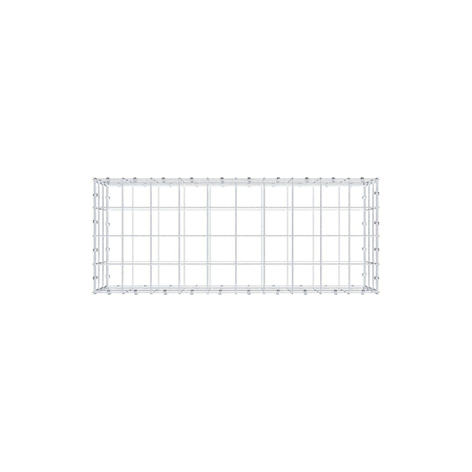 Gabion 100 cm x 30 cm x 40 cm (L x H x P), mailles 10 x 10 cm, anneau en spirale