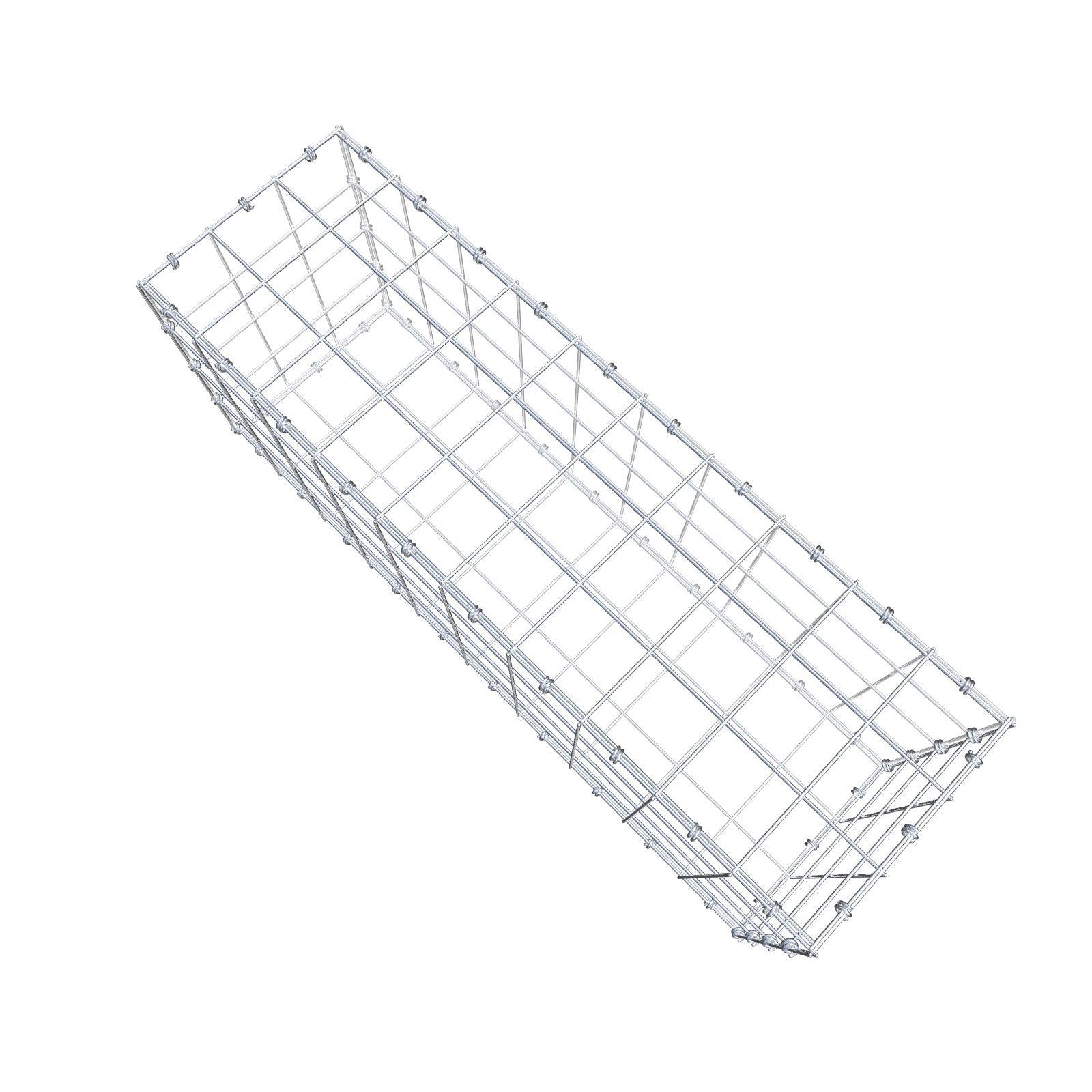 Gabion 100 cm x 40 cm x 30 cm (L x H x P), mailles 10 x 10 cm, anneau en spirale