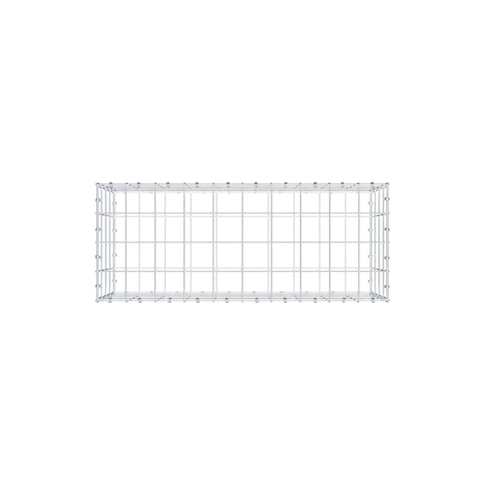 Schanskorf 100 cm x 40 cm x 40 cm (L x H x D), maaswijdte 10 x 10 cm, spiraalring