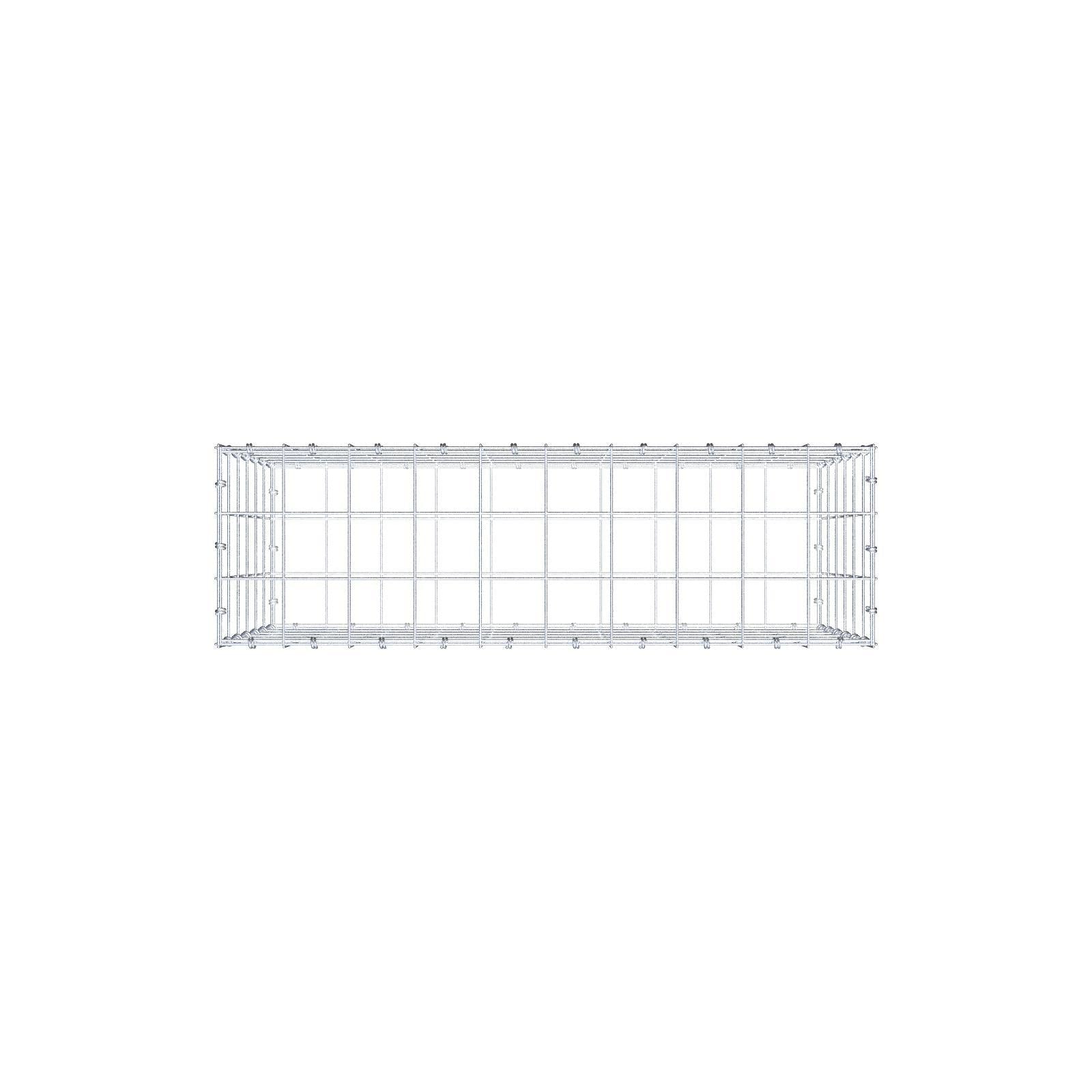 Gabion 100 cm x 60 cm x 30 cm (L x H x P), mailles 10 x 10 cm, anneau en spirale