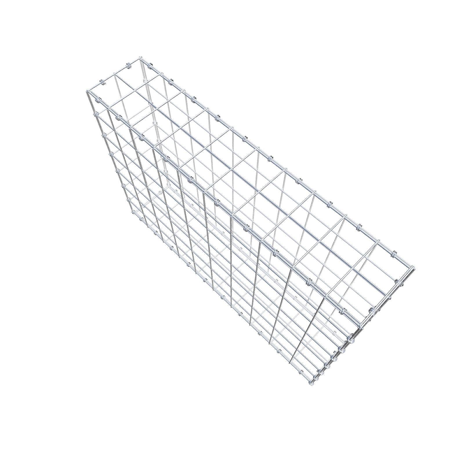 Gabion 100 cm x 70 cm x 20 cm (L x H x P), mailles 10 x 10 cm, anneau en spirale