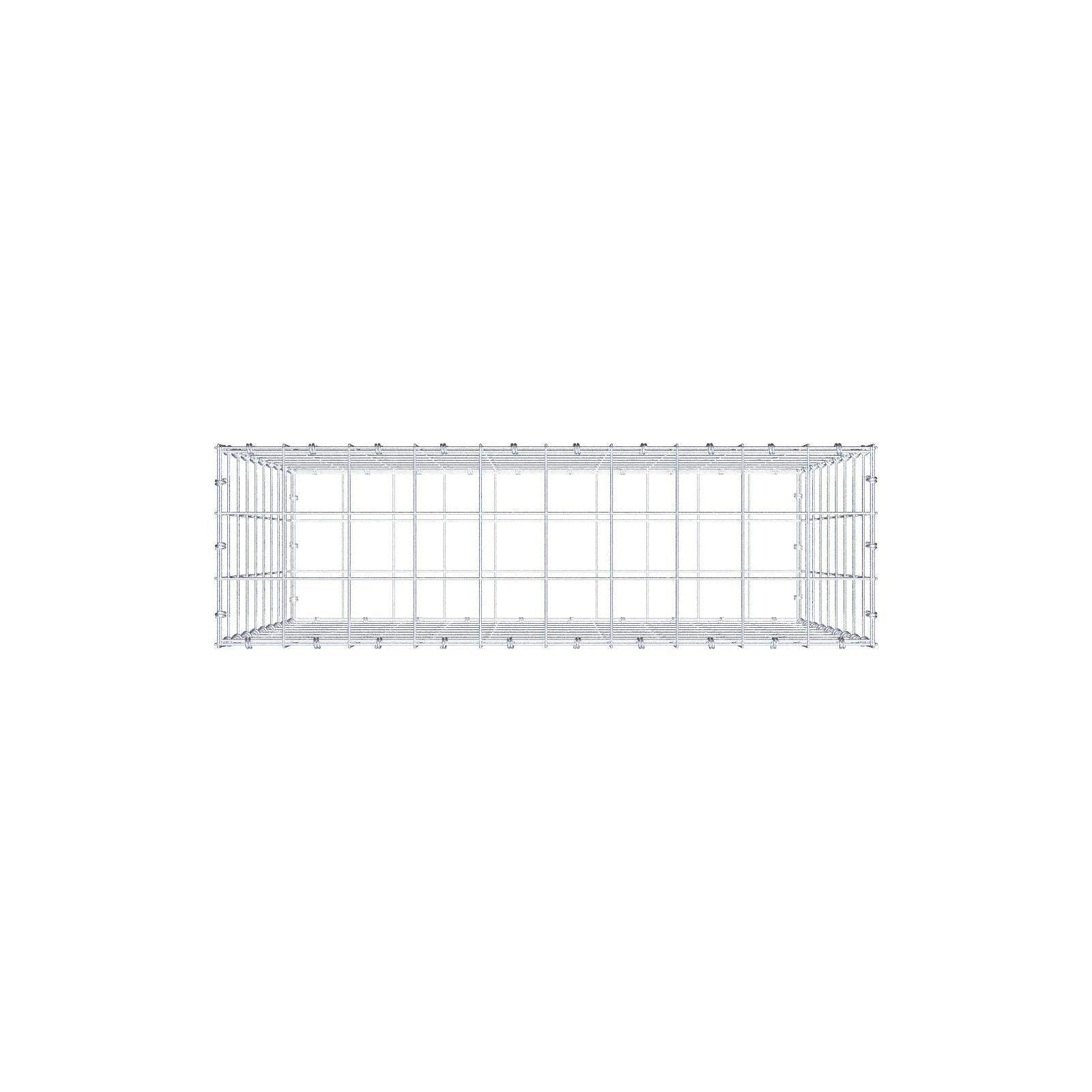 Gabion 100 cm x 90 cm x 30 cm (L x H x P), mailles 10 x 10 cm, anneau en spirale