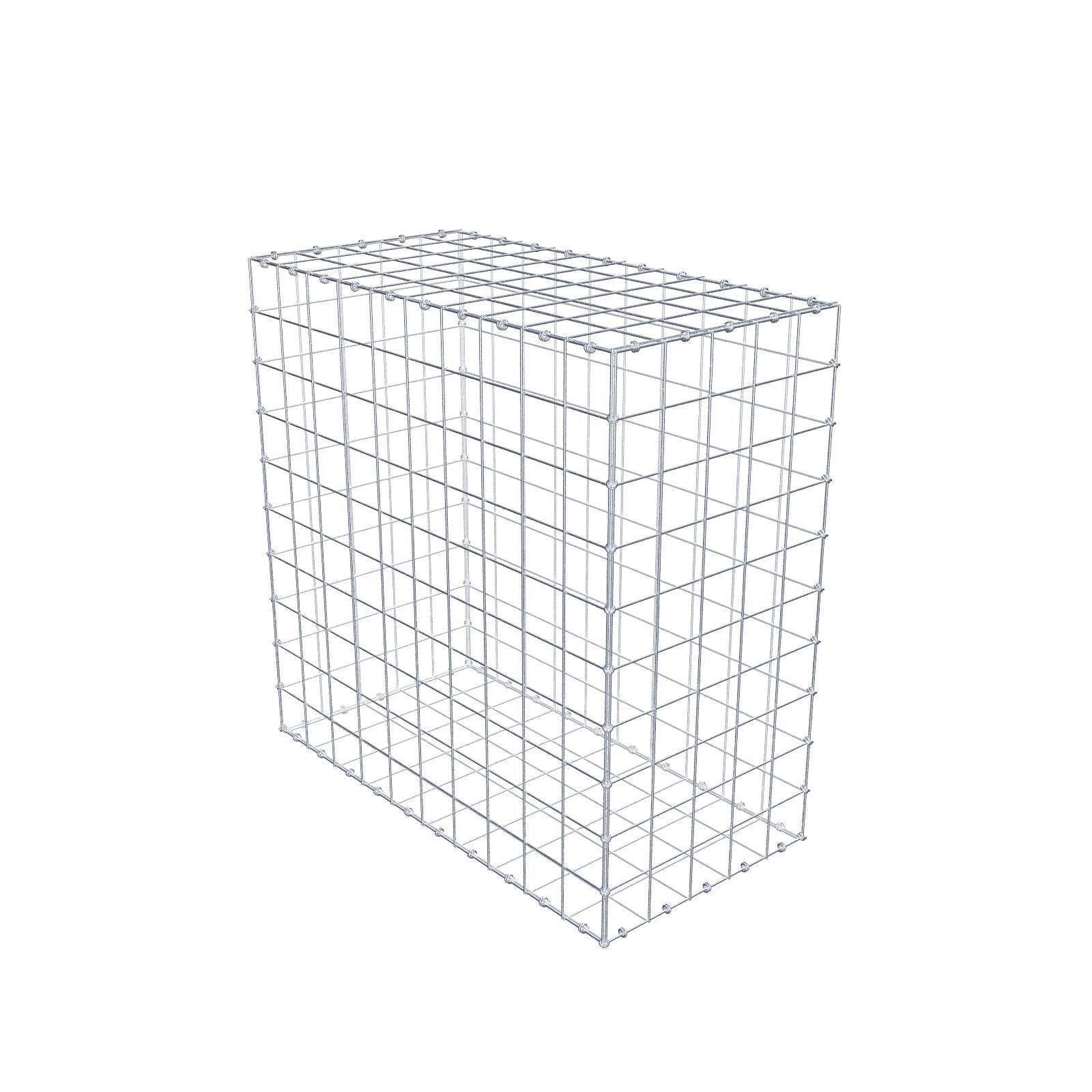 Gabion 100 cm x 100 cm x 50 cm (L x H x P), mailles 10 x 10 cm, anneau en spirale