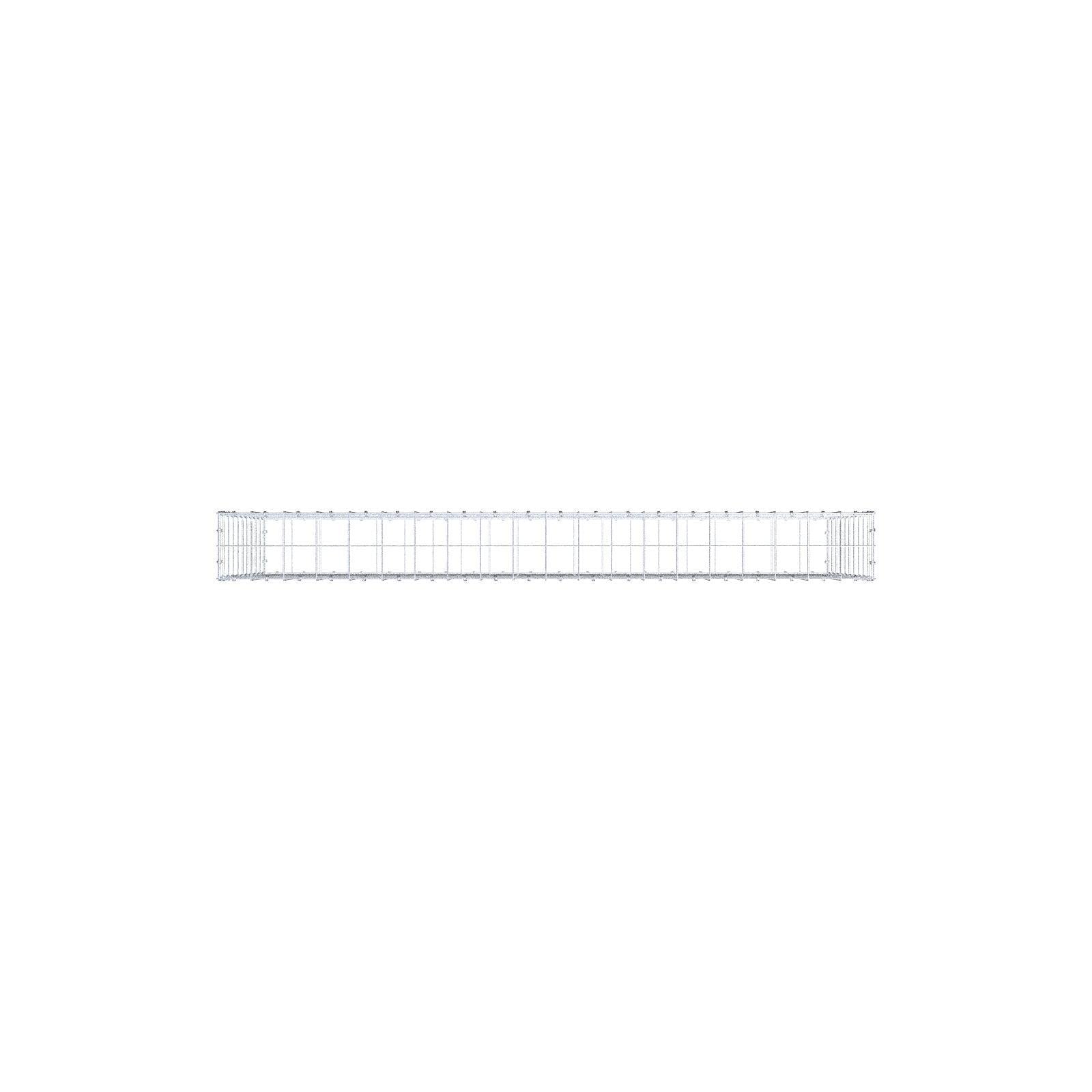 Gabion 200 cm x 100 cm x 20 cm (L x H x P), mailles 10 x 10 cm, anneau en spirale