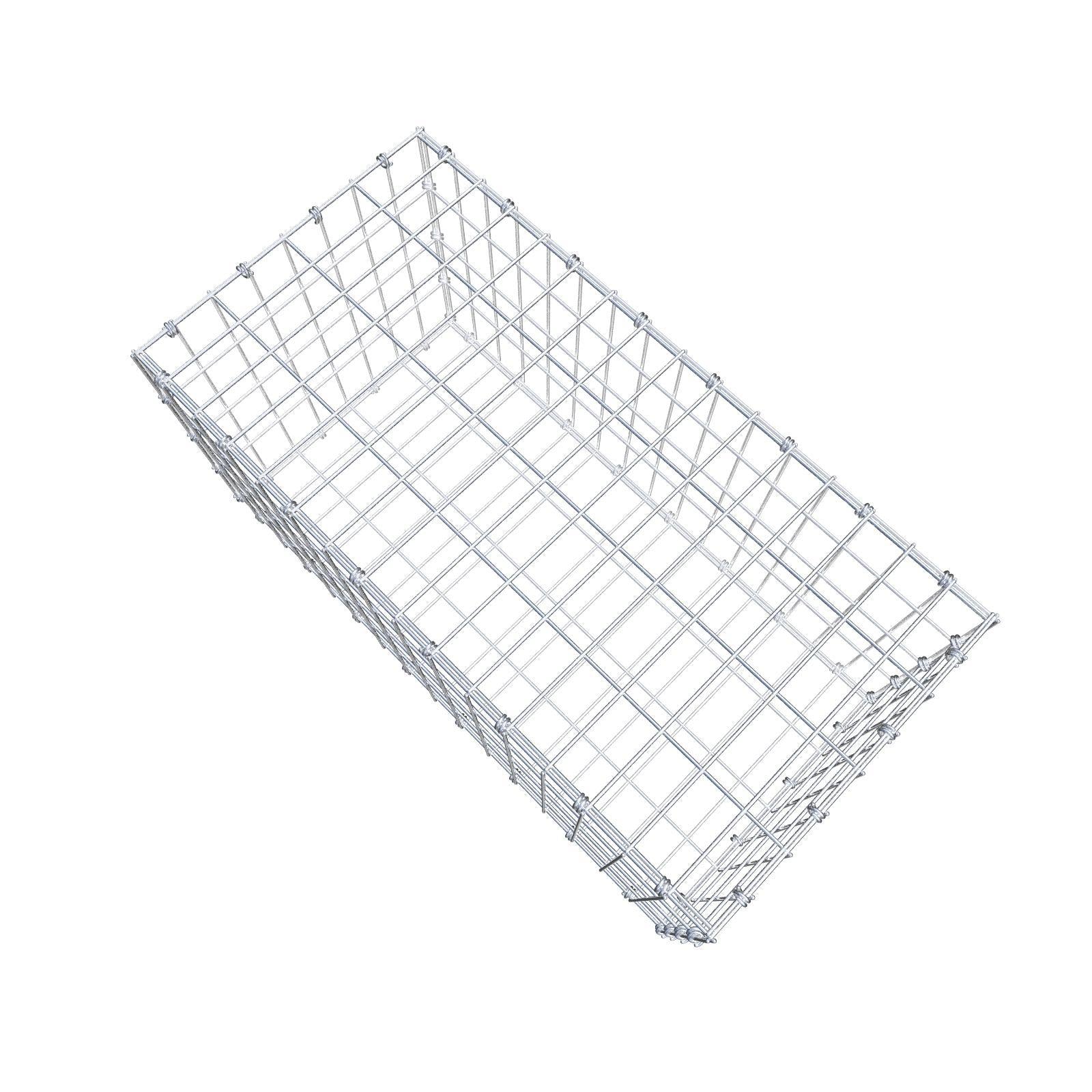 Gabione 80 cm x 40 cm x 40 cm (L x H x T), Maschenweite 5 x 10 cm, Spiralring