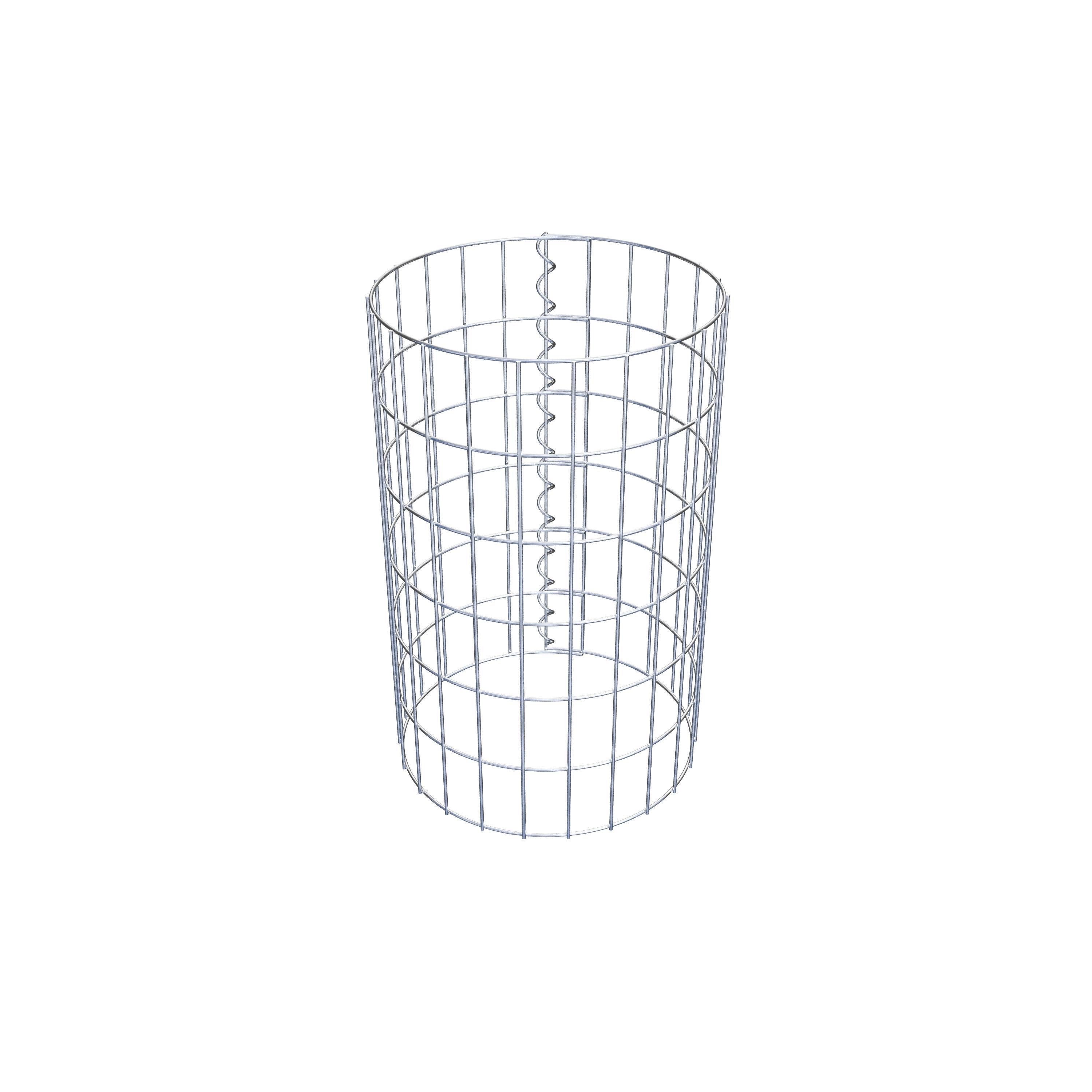 Columna de gaviones diámetro 37 cm, MW 5 x 10 cm redonda