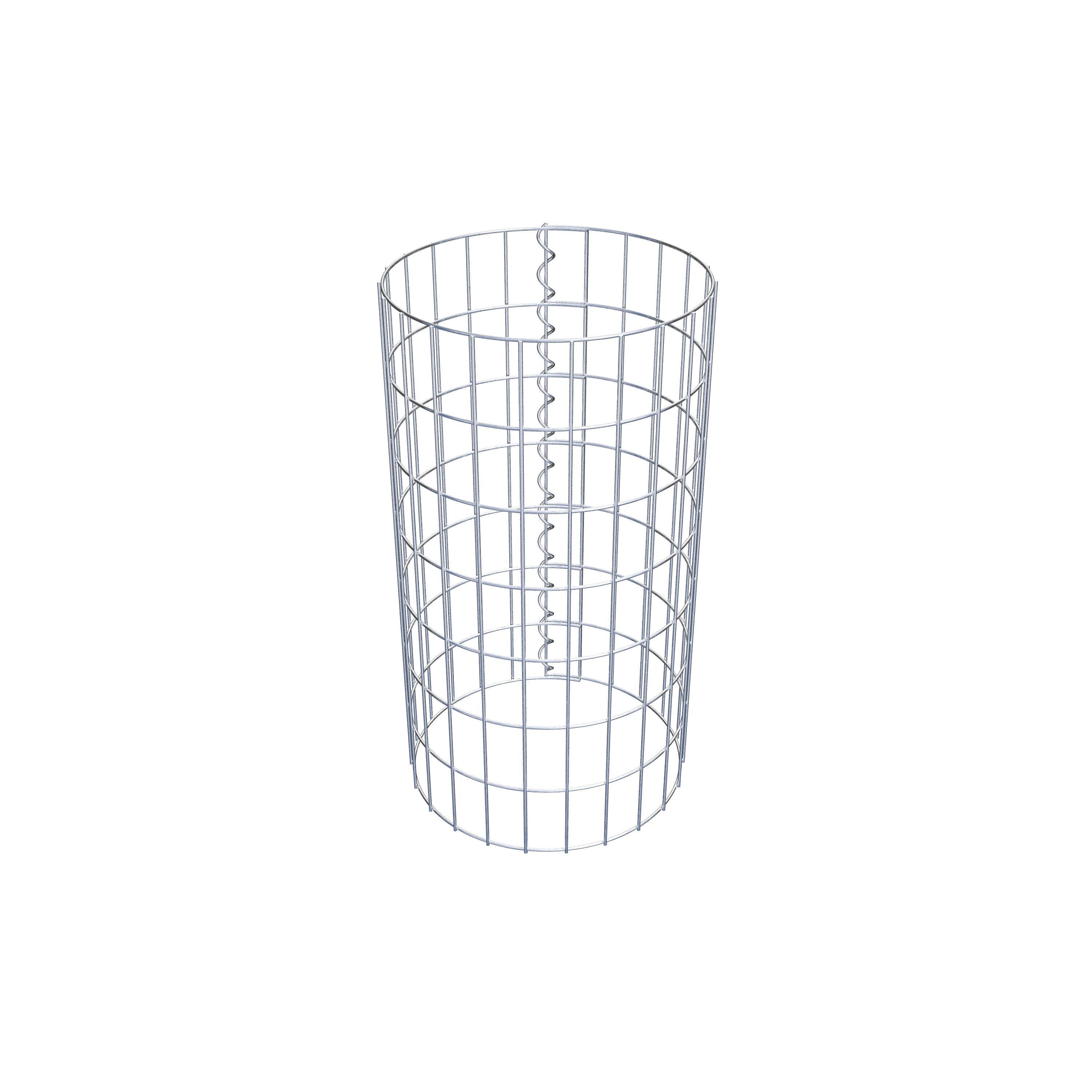 Columna de gaviones diámetro 37 cm, MW 5 x 10 cm redonda