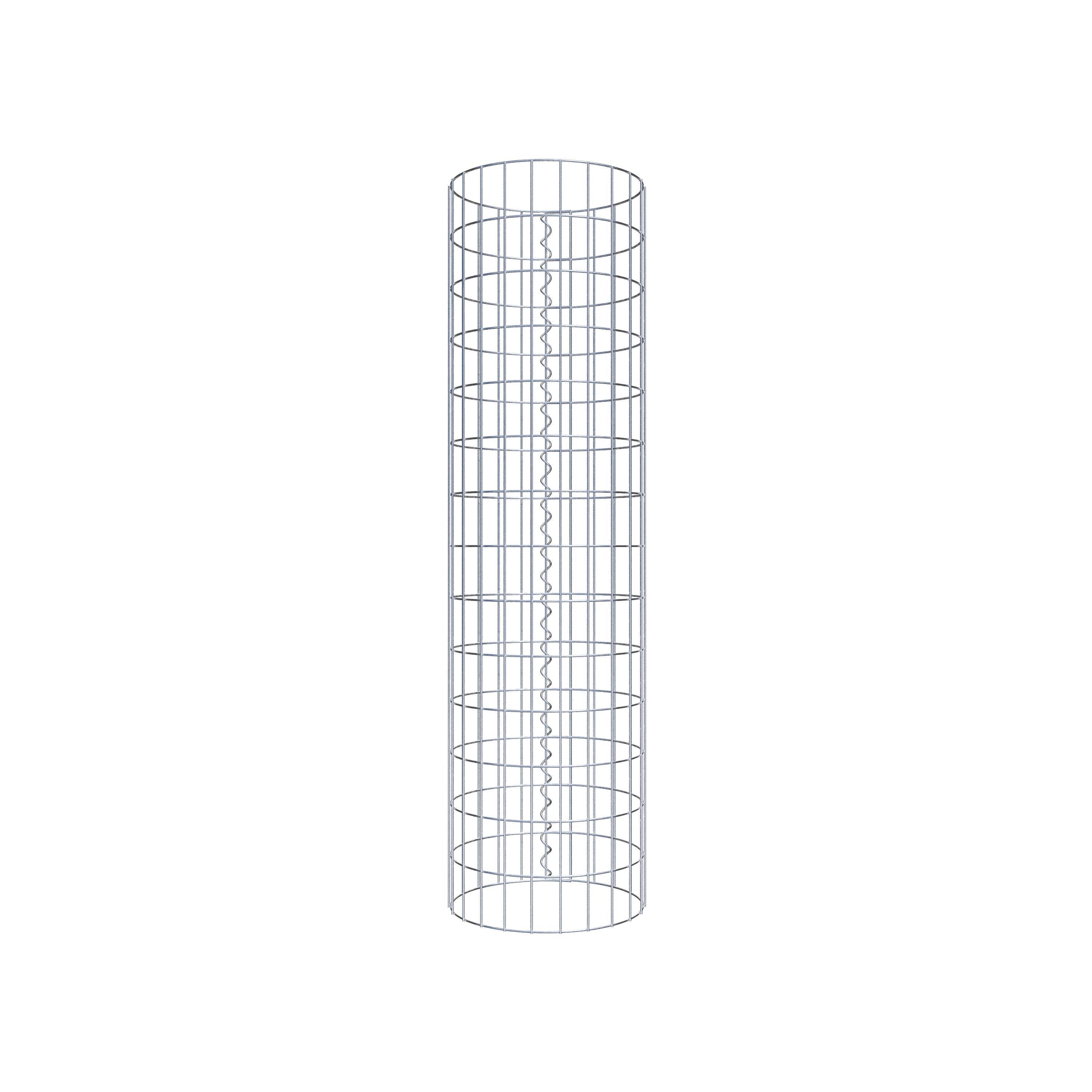 Columna de gaviones diámetro 37 cm, MW 5 x 10 cm redonda