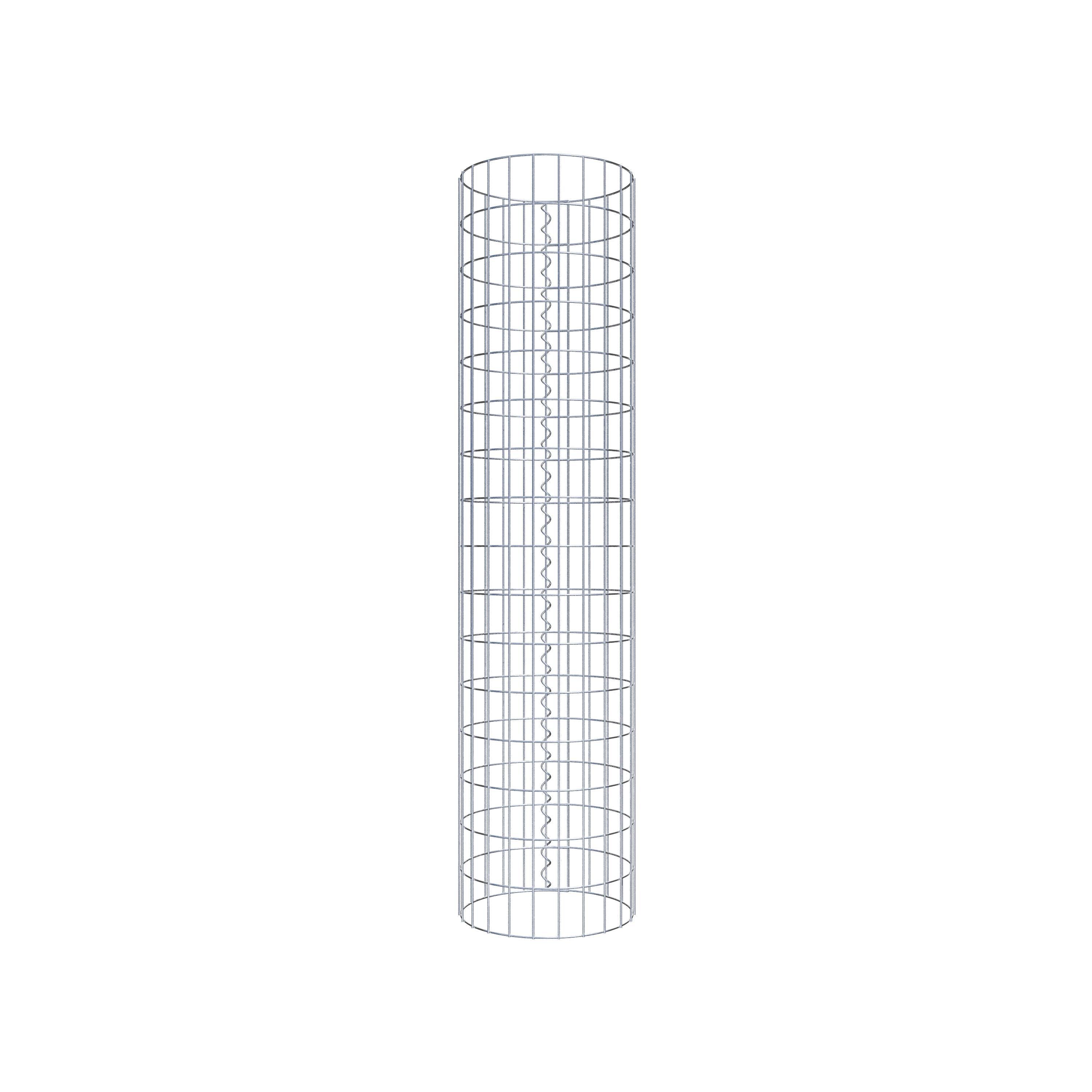 Columna de gaviones diámetro 37 cm, MW 5 x 10 cm redonda