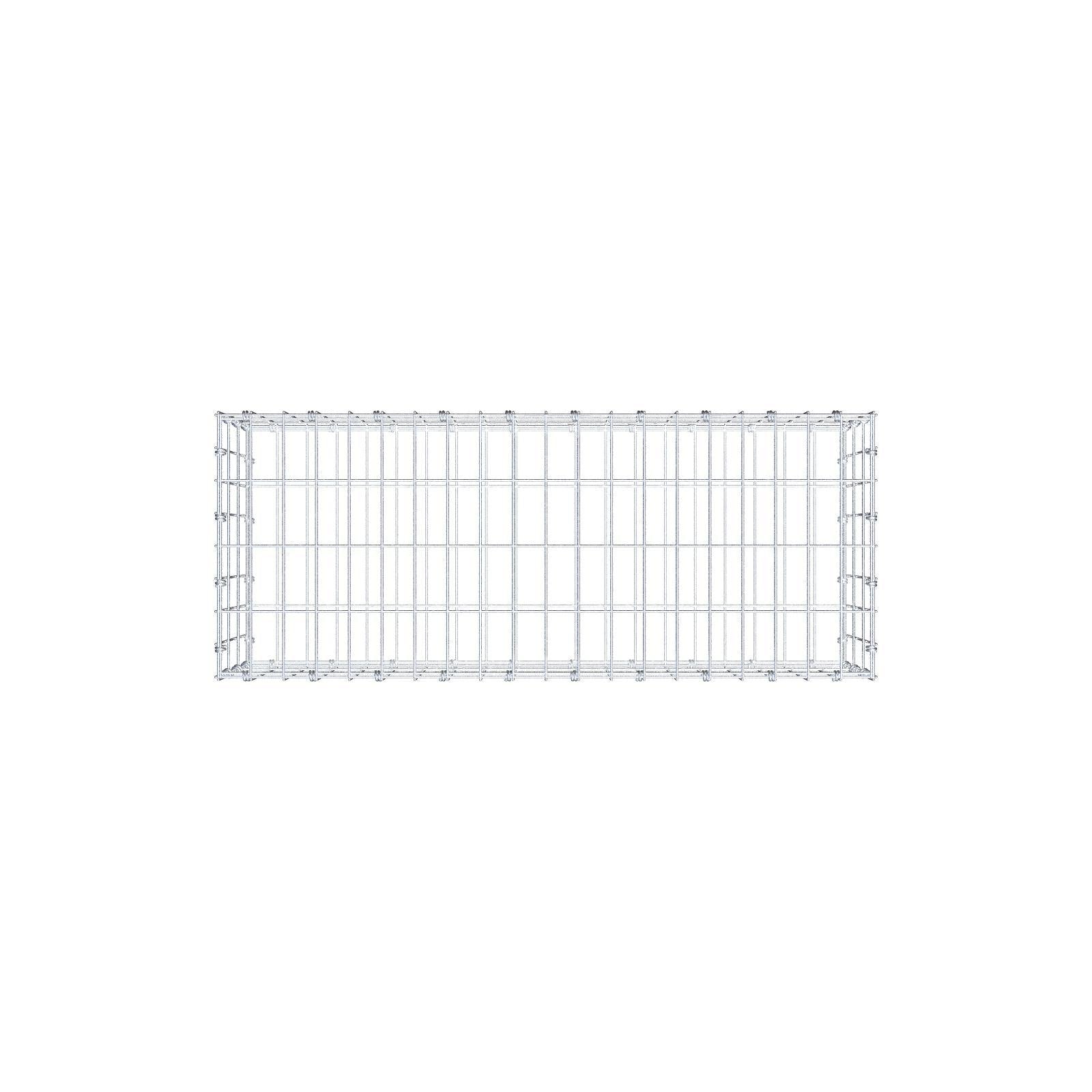 Gabion 100 cm x 30 cm x 40 cm (L x H x D), mesh size 5 x 10 cm, spiral ring