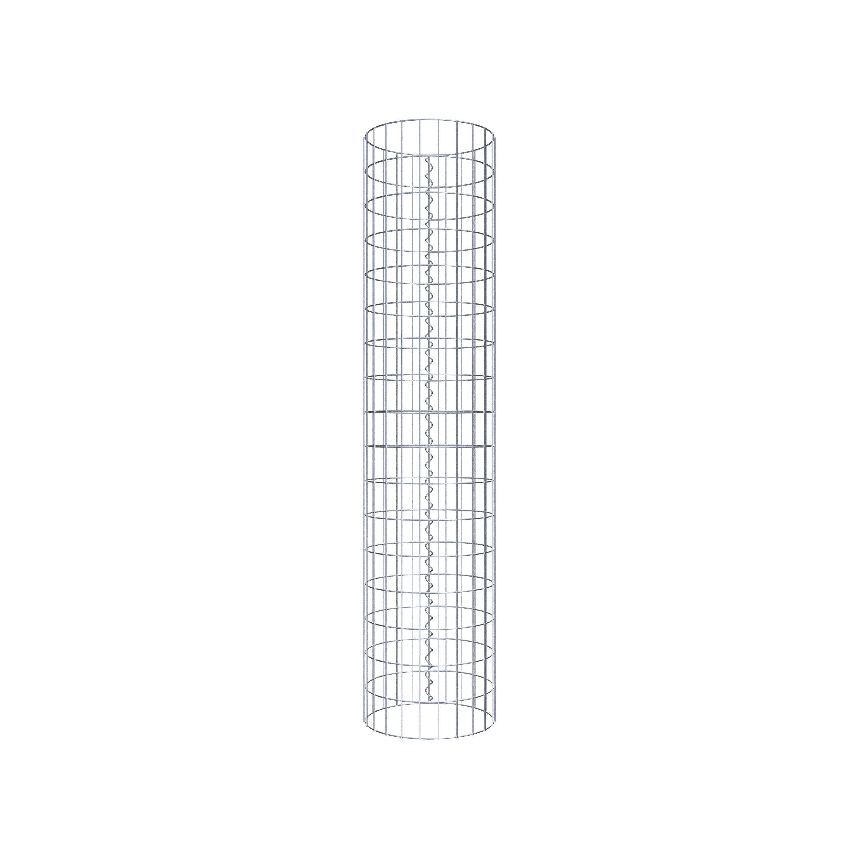 Columna de gaviones diámetro 37 cm, MW 5 x 10 cm redonda
