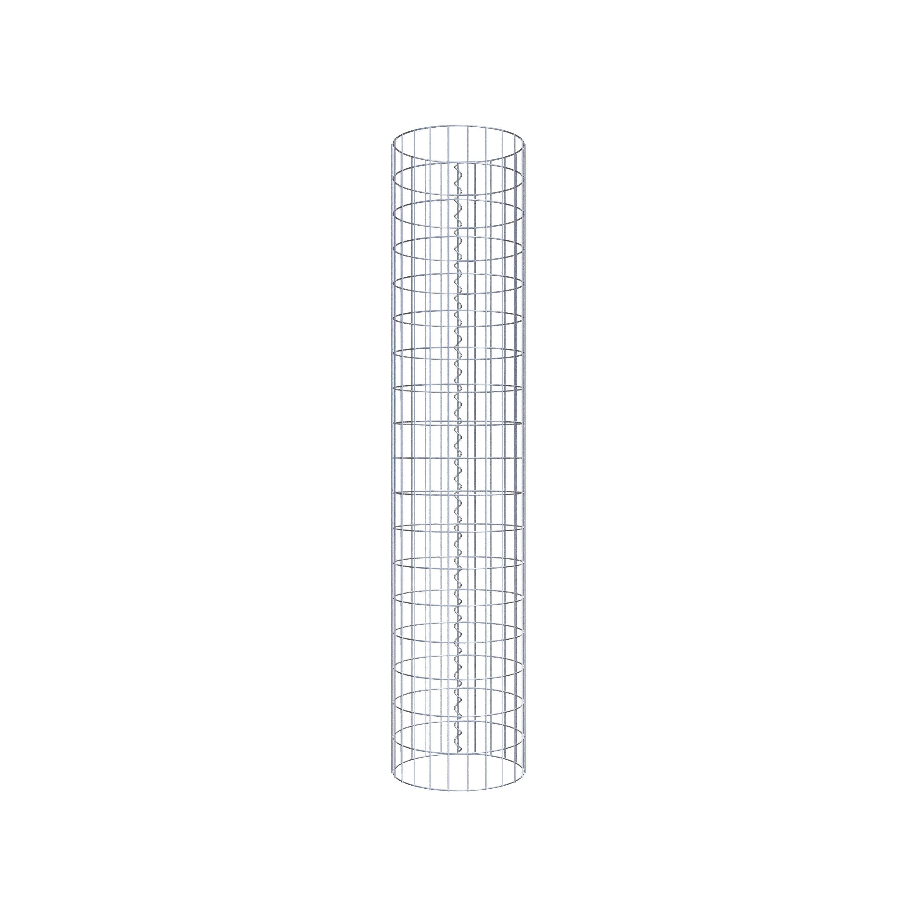 Columna de gaviones diámetro 37 cm, MW 5 x 10 cm redonda