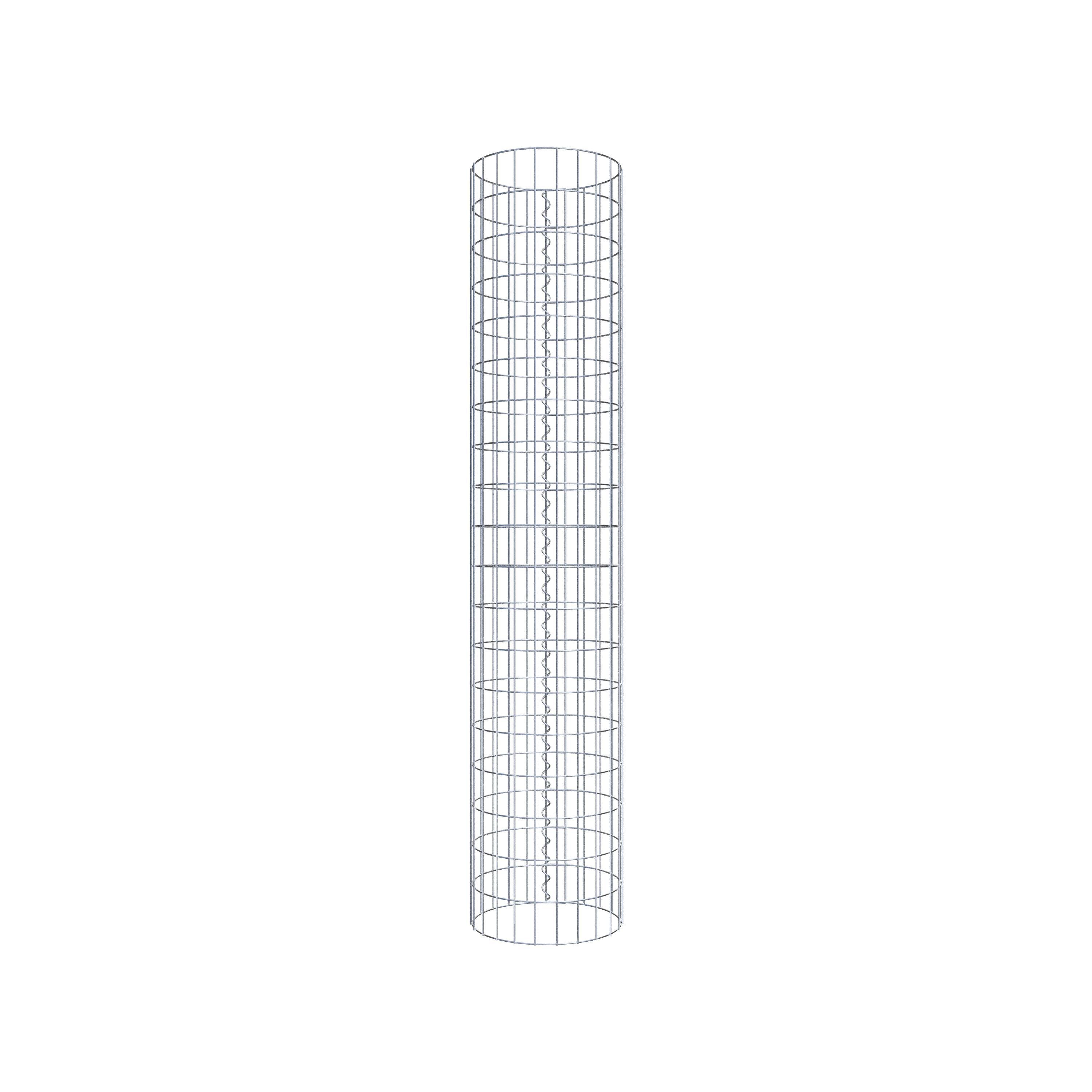 Columna de gaviones diámetro 37 cm, MW 5 x 10 cm redonda