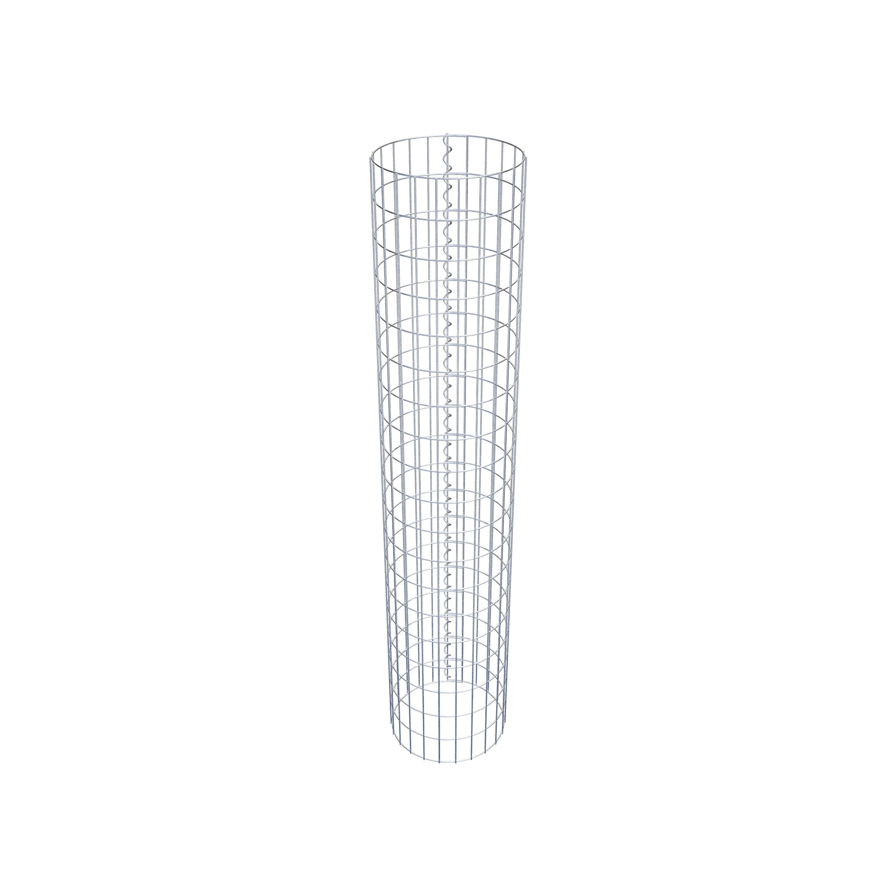Columna de gaviones diámetro 37 cm, MW 5 x 10 cm redonda