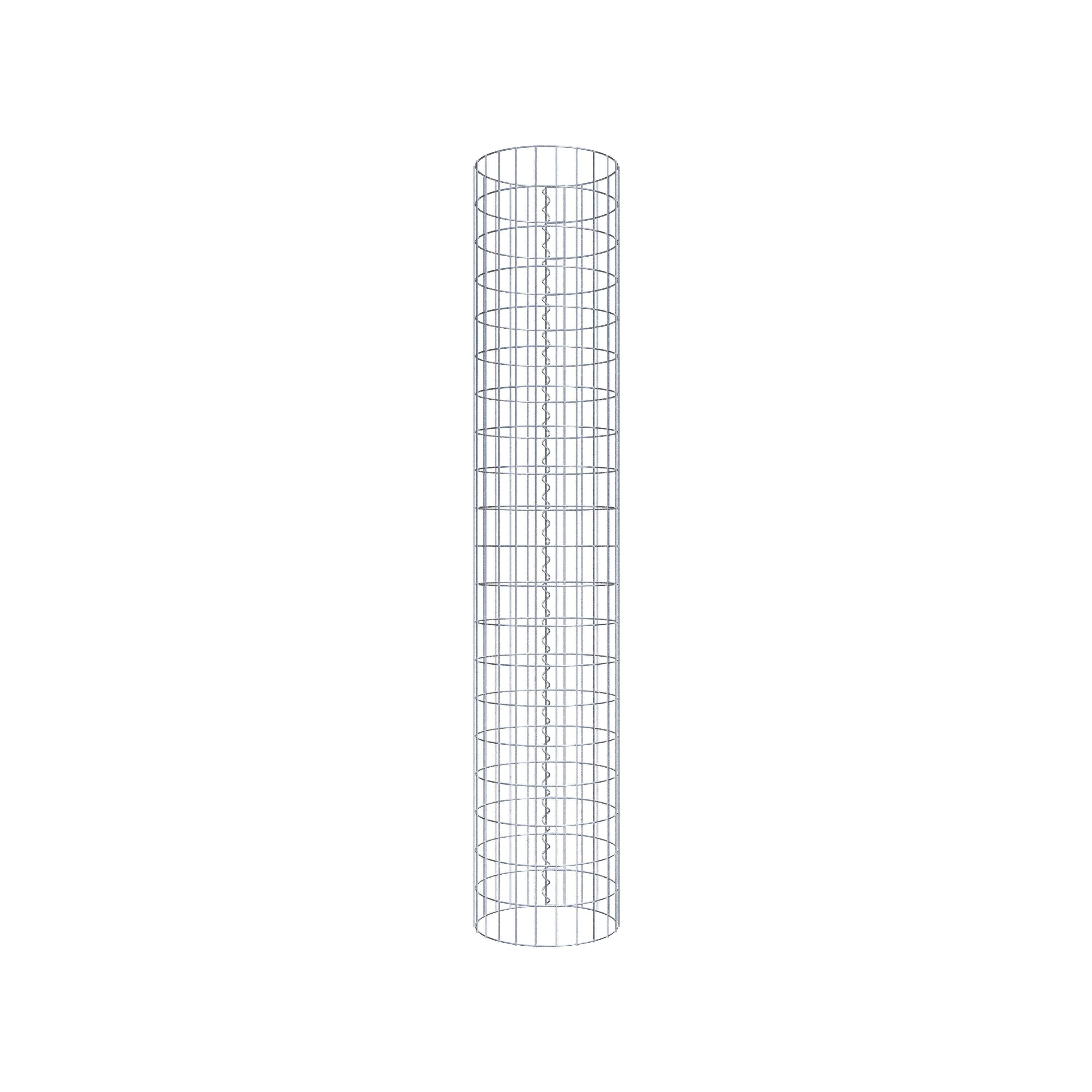 Columna de gaviones diámetro 37 cm, MW 5 x 10 cm redonda