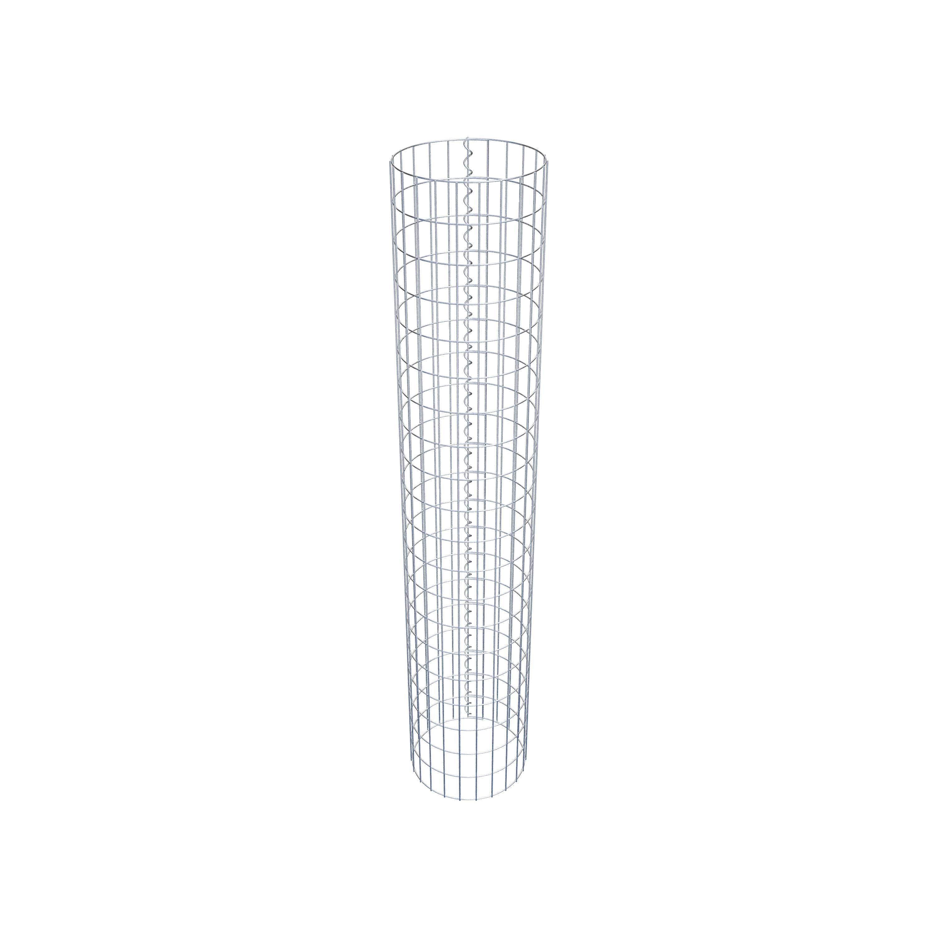 Columna de gaviones diámetro 37 cm, MW 5 x 10 cm redonda