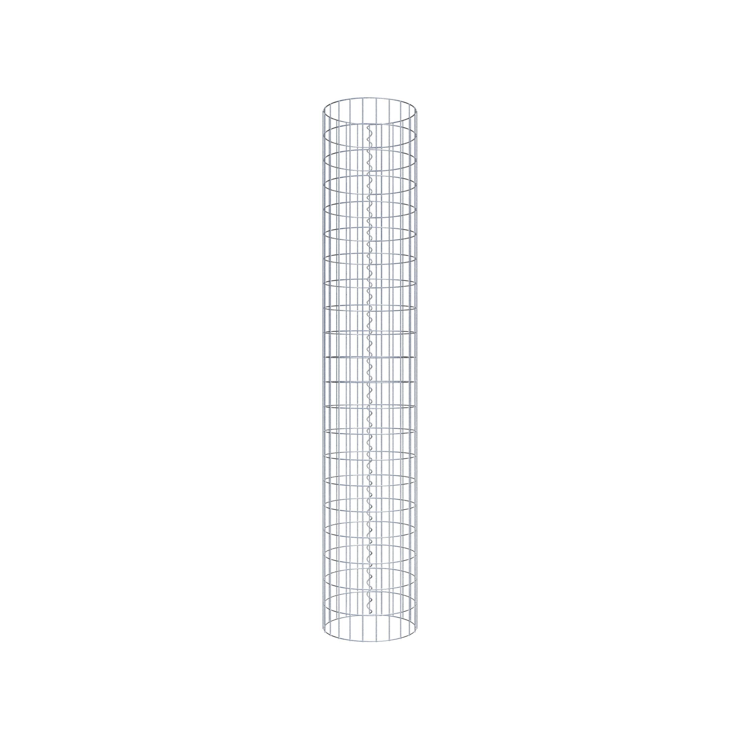 Columna de gaviones diámetro 37 cm, MW 5 x 10 cm redonda