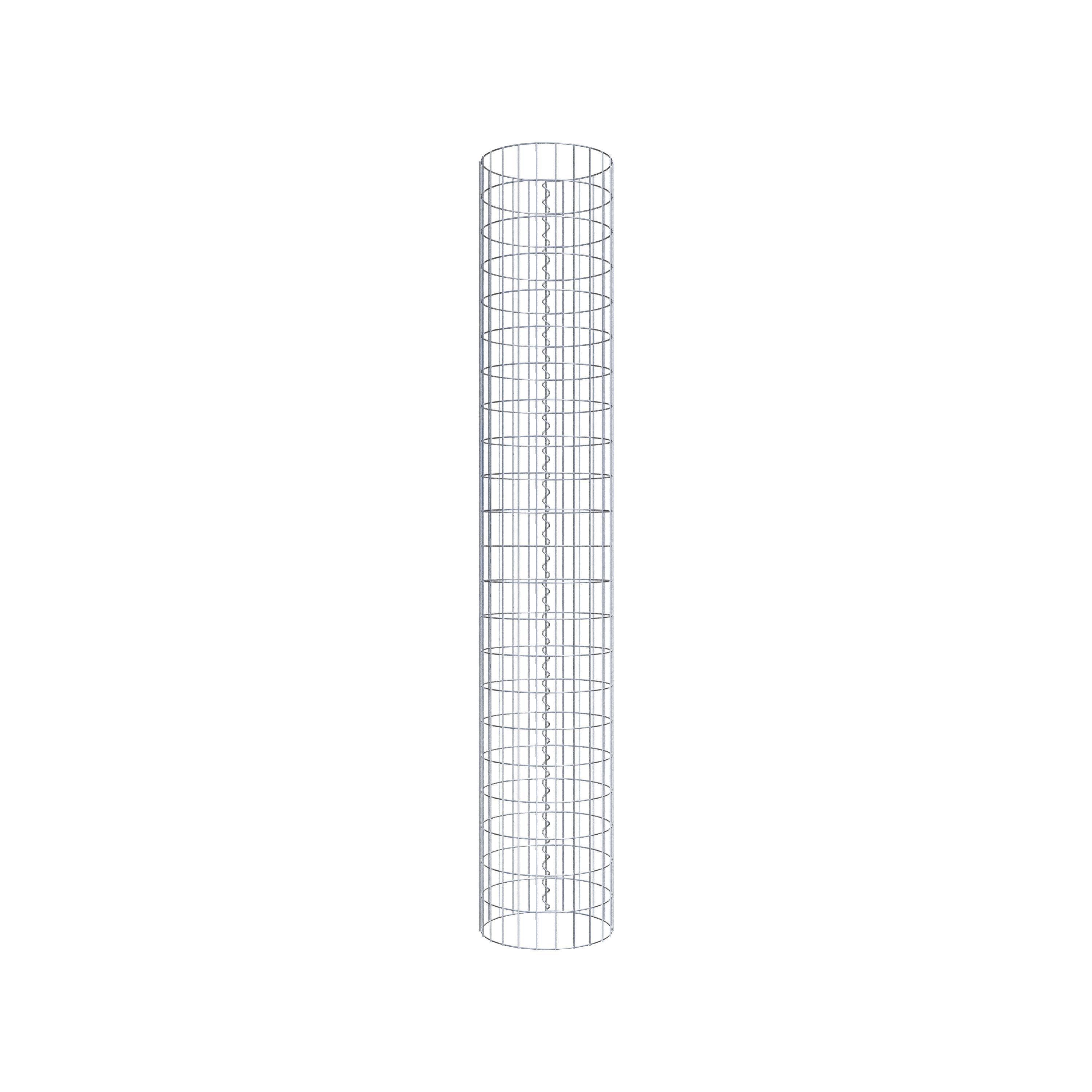 Columna de gaviones diámetro 37 cm, MW 5 x 10 cm redonda
