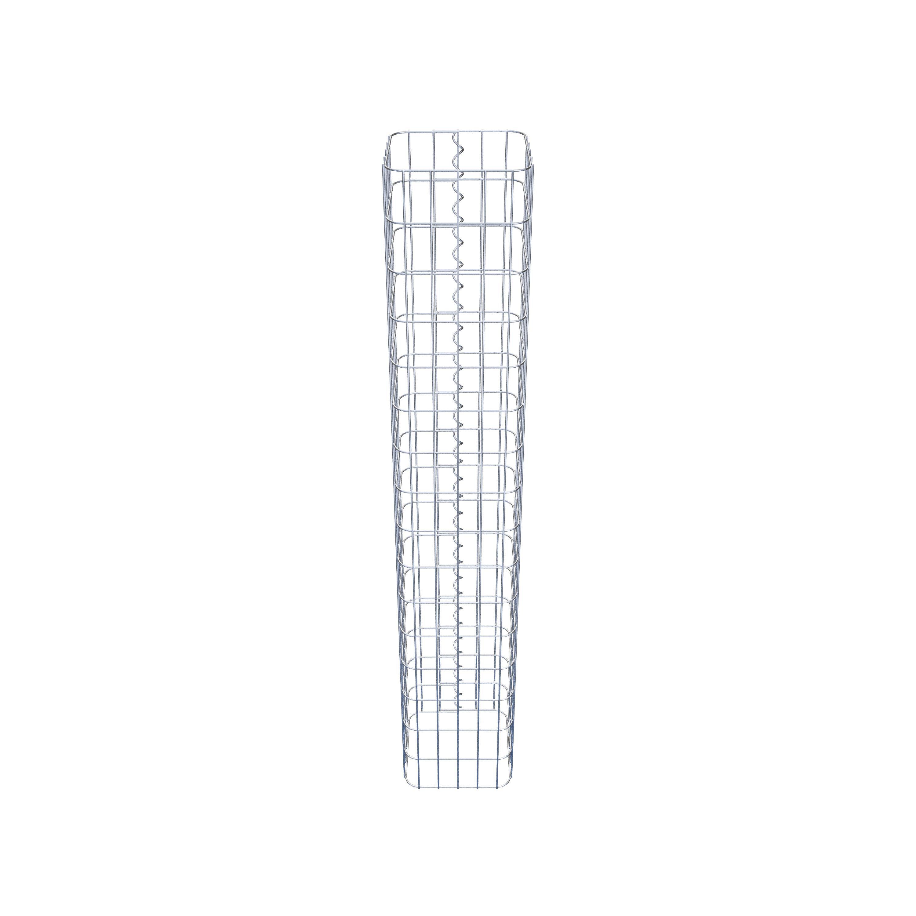 Gabion column 27 x 27 cm, MW 5 x 10 cm square