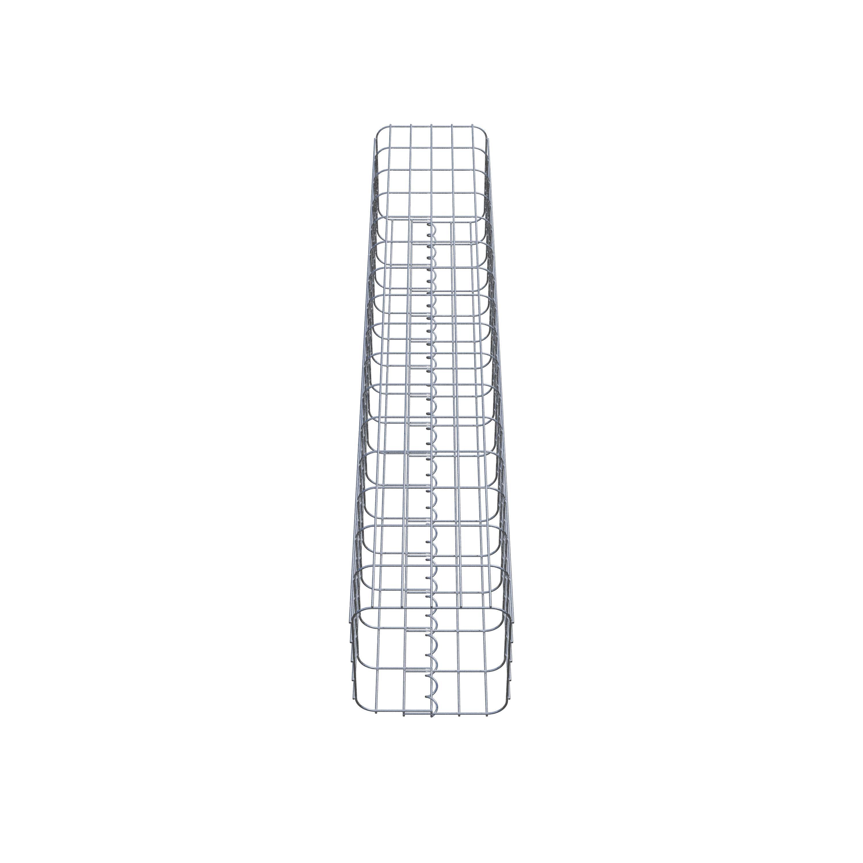 Gabion column 27 x 27 cm, MW 5 x 10 cm square