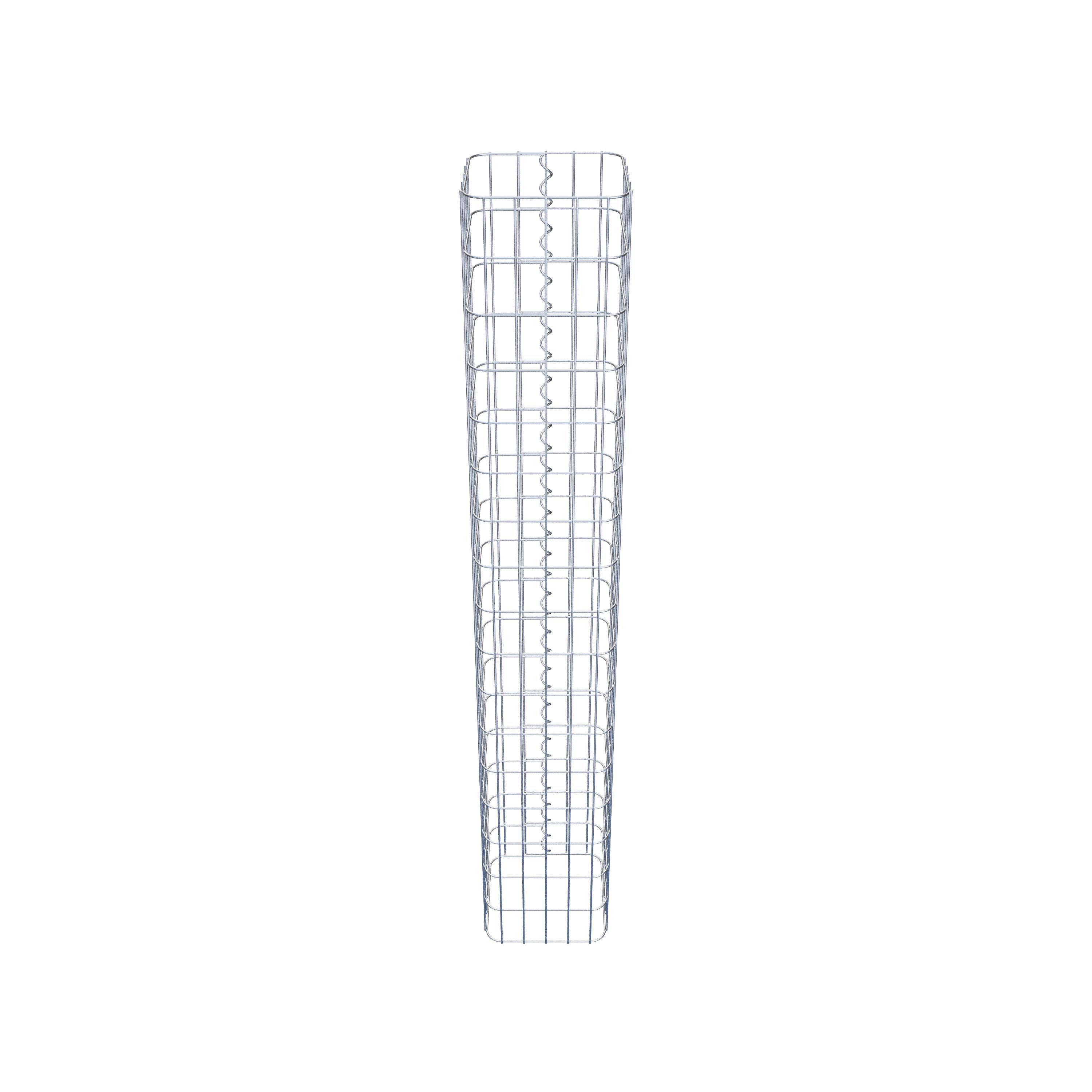 Gabion column 27 x 27 cm, MW 5 x 10 cm square