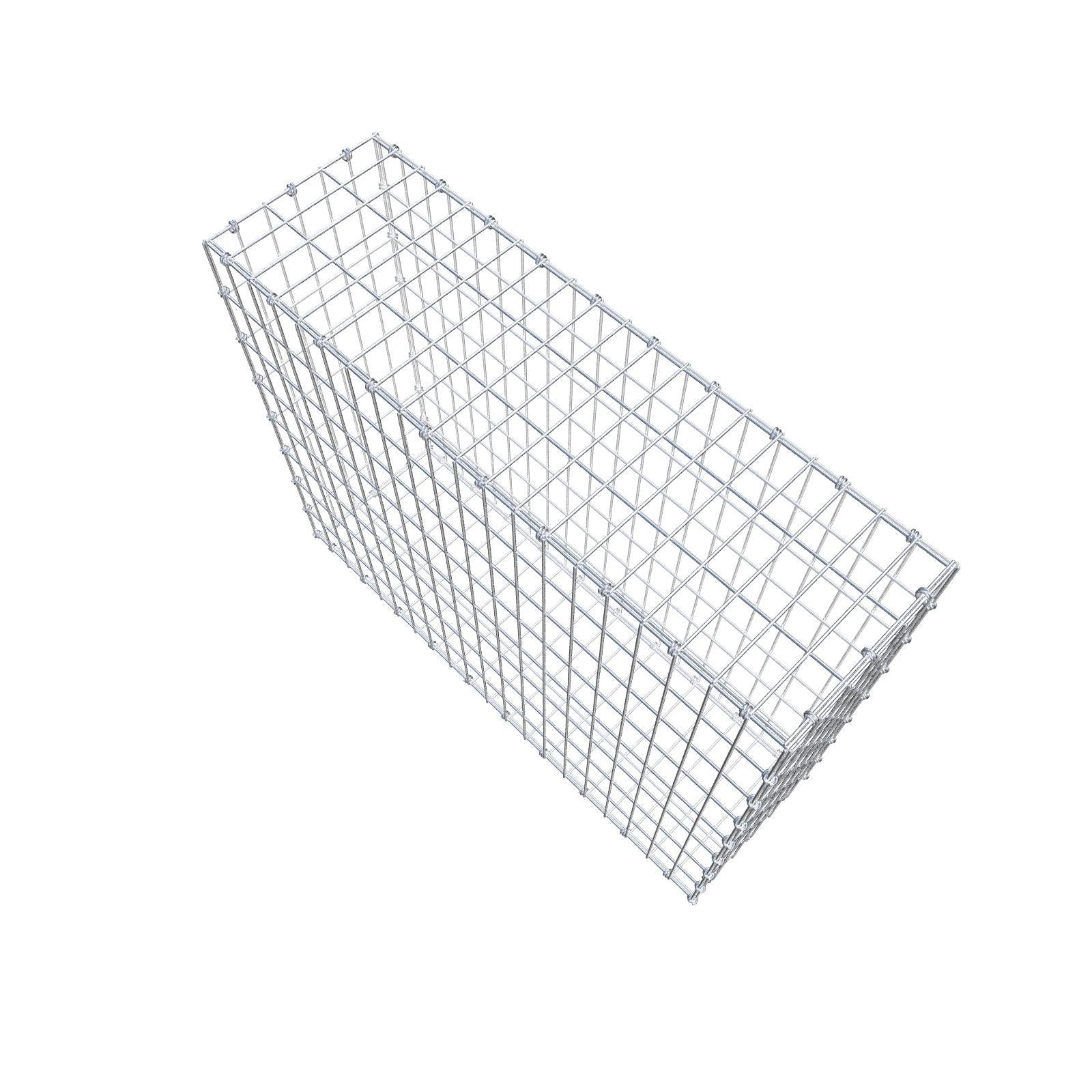 Gabion 100 cm x 80 cm x 30 cm (L x H x P), mailles 5 x 10 cm, anneau en spirale