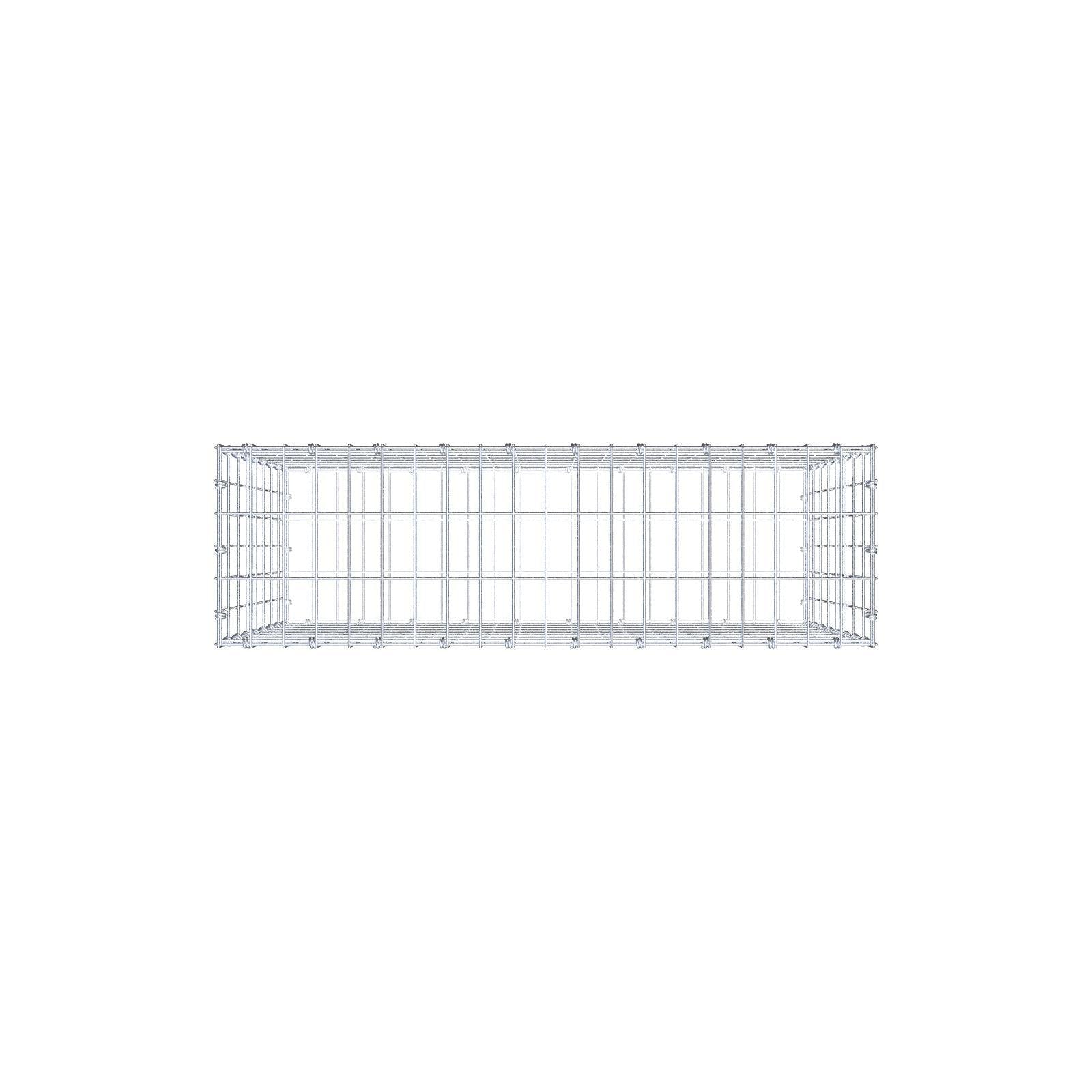 Gabion 100 cm x 80 cm x 30 cm (L x H x P), mailles 5 x 10 cm, anneau en spirale