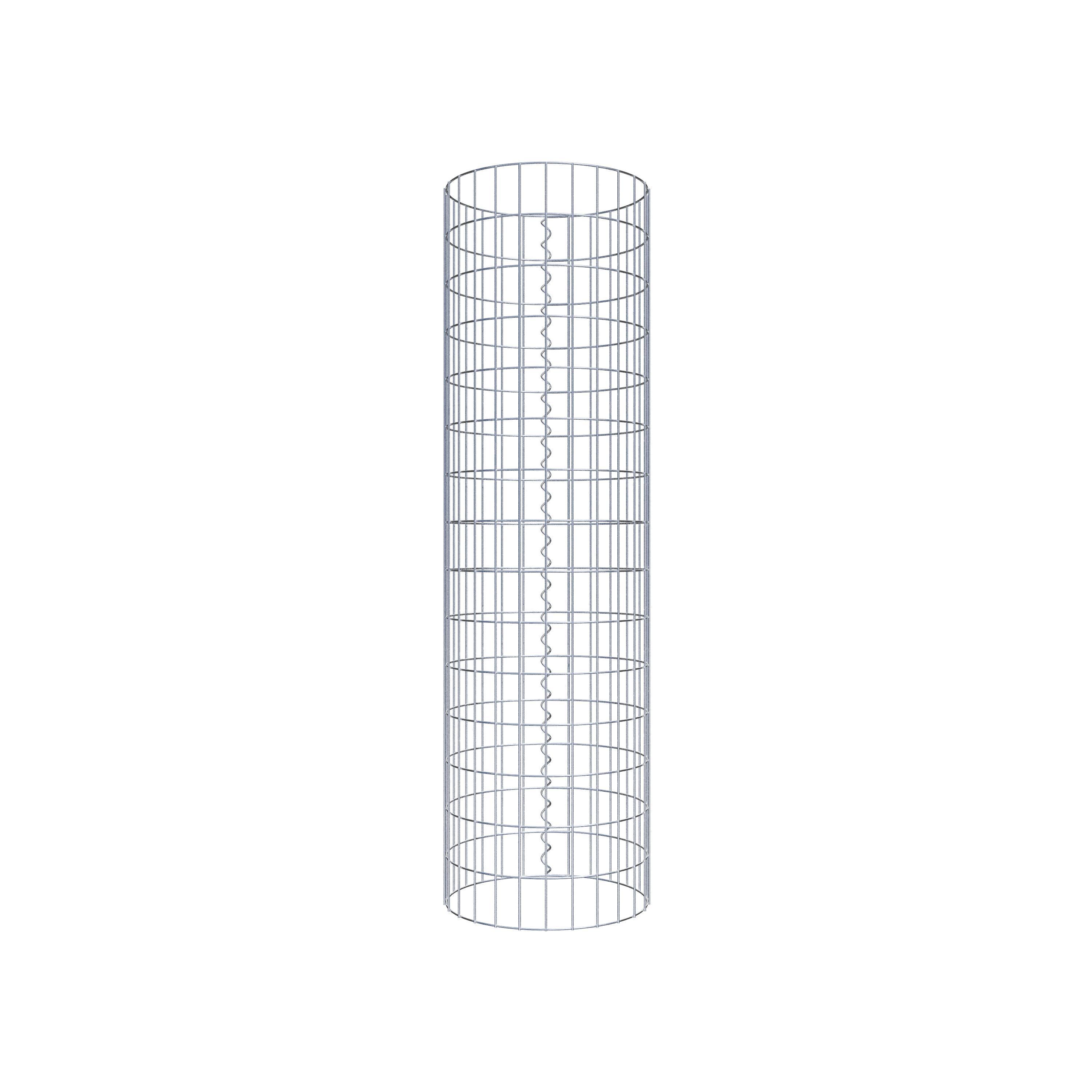 Gabionsøjle diameter 42 cm, MW 5 x 10 cm rund