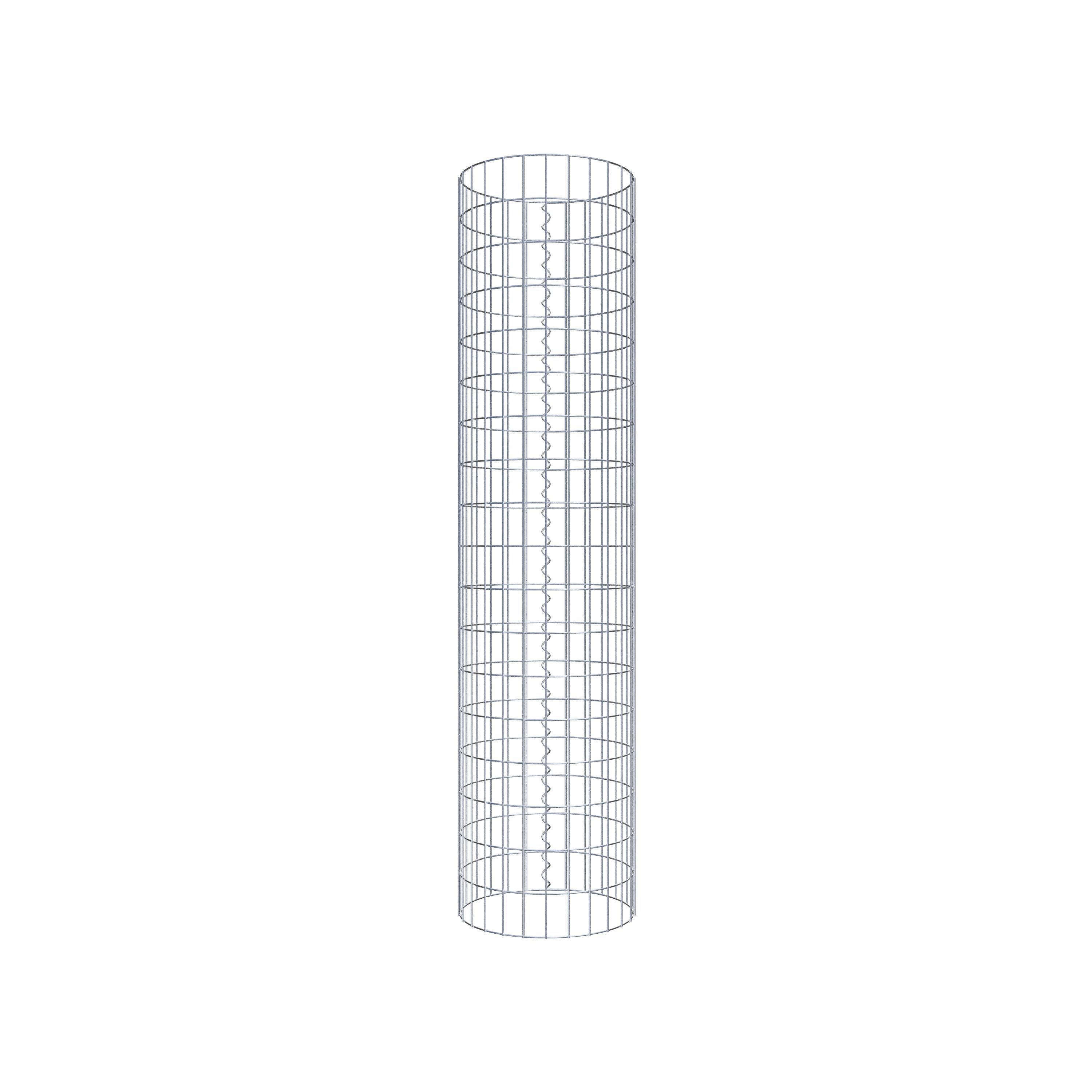 Gabionsøjle diameter 42 cm, MW 5 x 10 cm rund