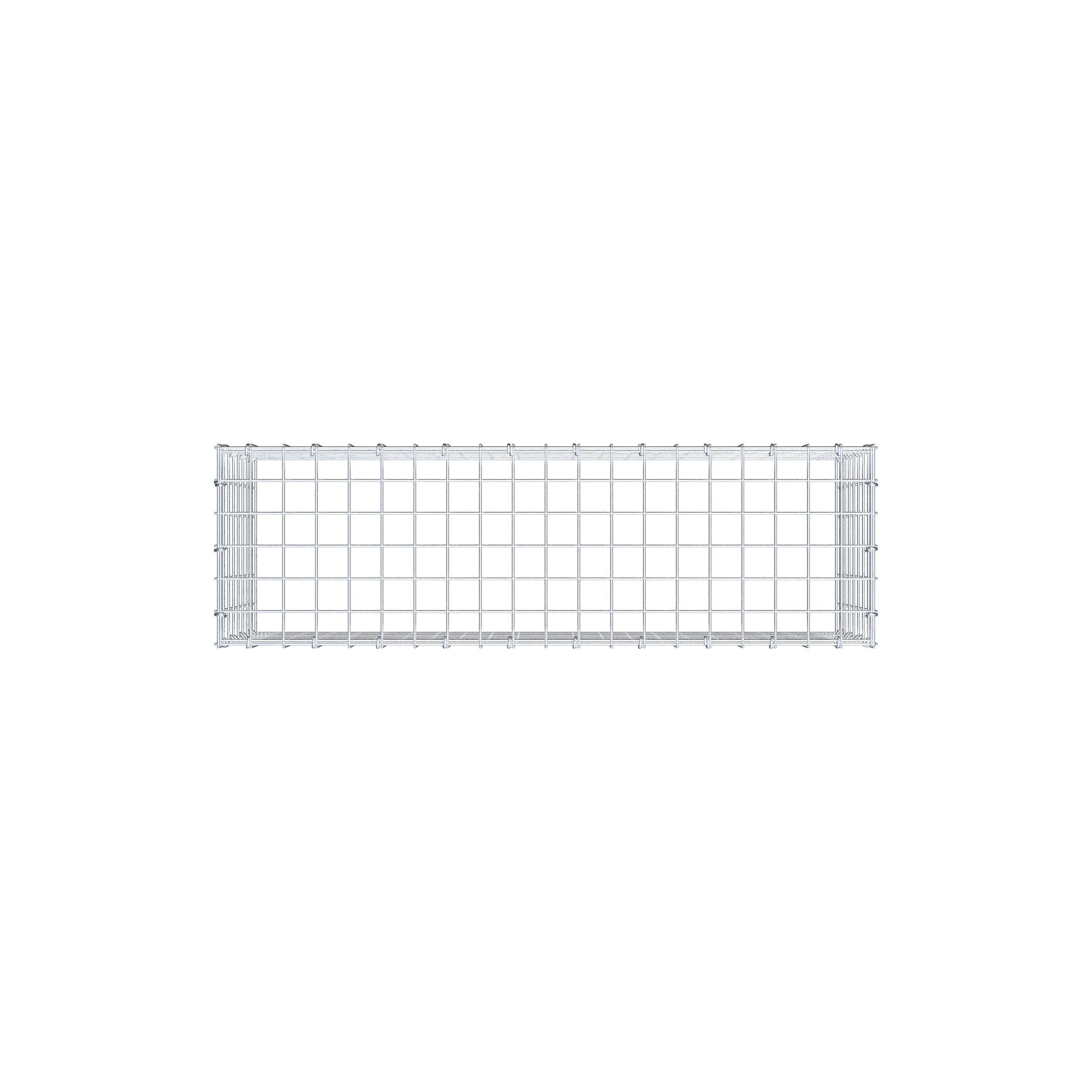 Fourche rapportée type 3 100 cm x 40 cm x 30 cm (L x H x P), mailles 5 cm x 5 cm, anneau C