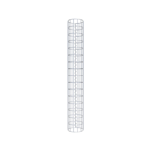 Colonne de gabion ronde 22 cm de diamètre, 160 cm de hauteur, maille 5 cm x 10 cm