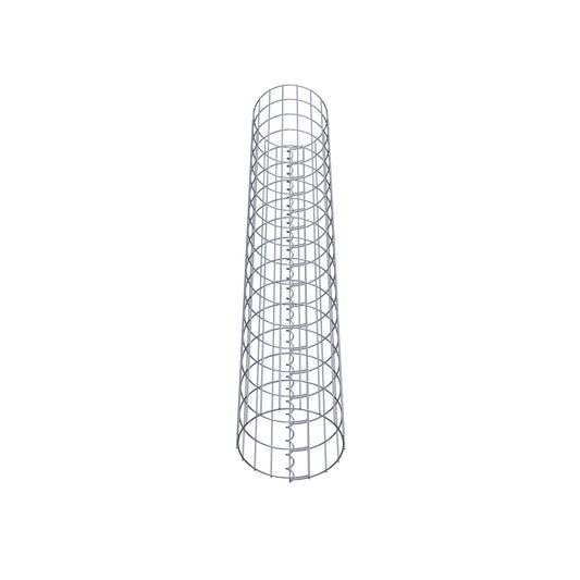 Colonne de gabion ronde 27 cm de diamètre, 160 cm de hauteur, maille 5 cm x 10 cm