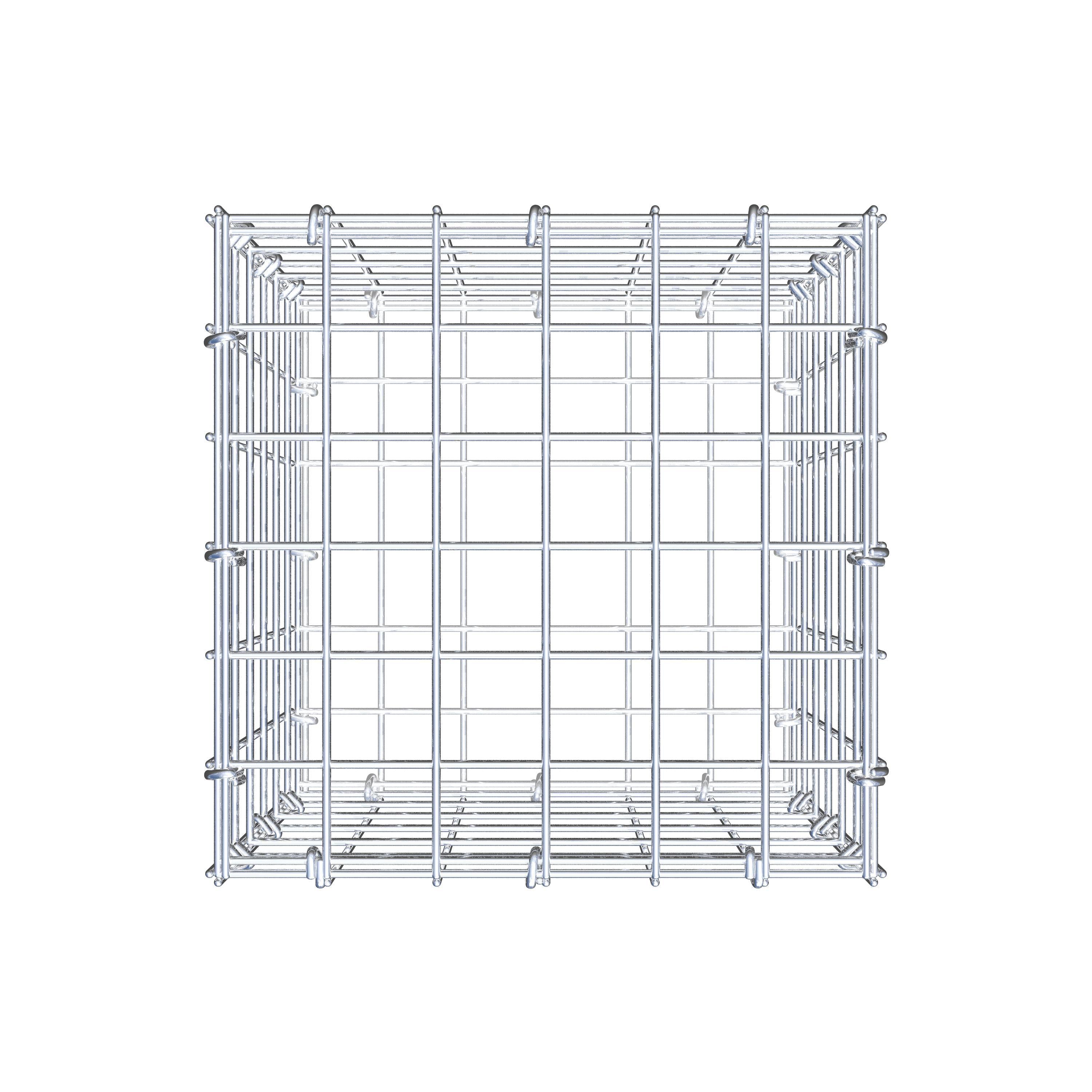 Gabion 30 cm x 30 cm x 30 cm (L x H x D), mesh size 5 cm x 5 cm, C-ring