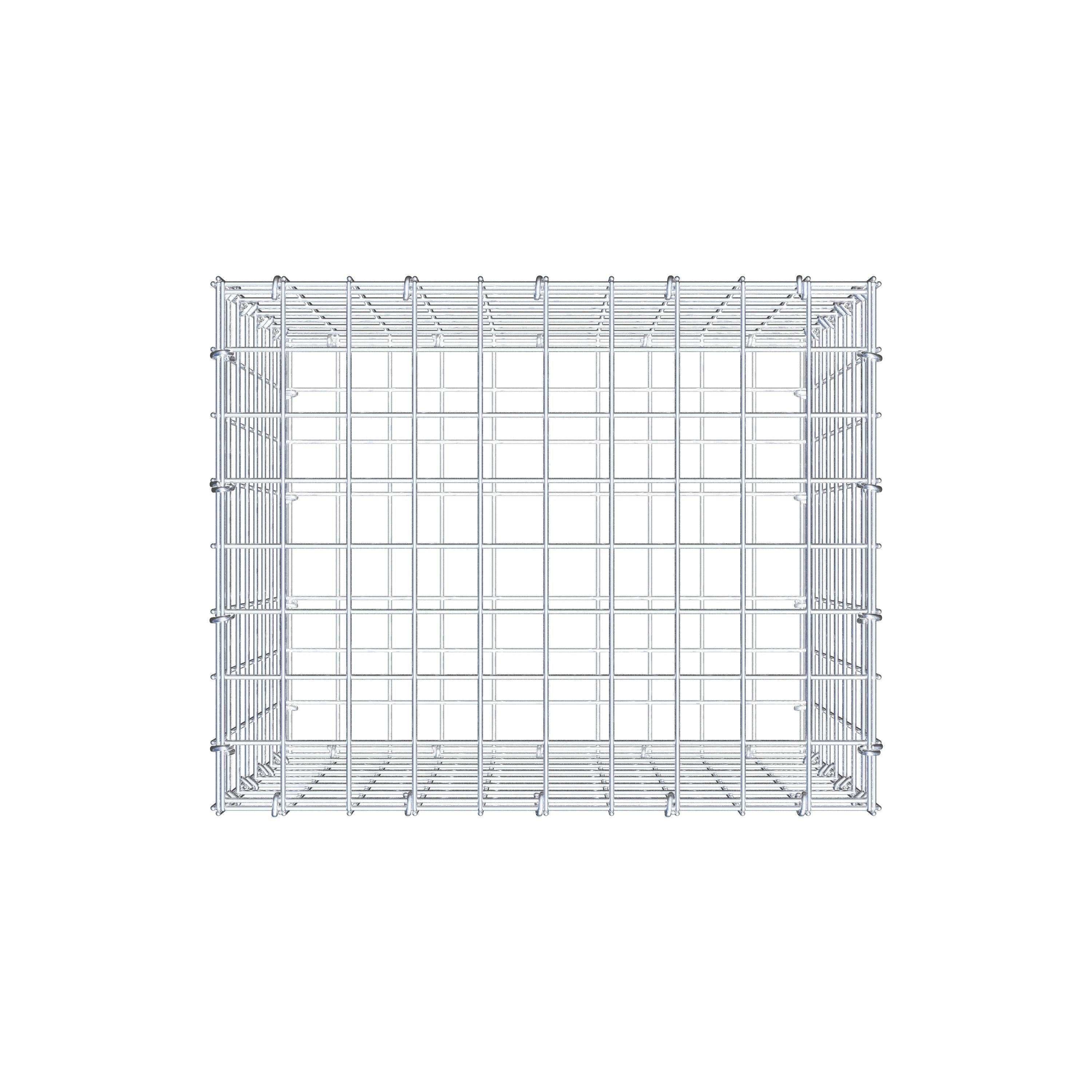 Gabion 50 cm x 40 cm x 40 cm (L x H x D), mesh size 5 cm x 5 cm, C-ring