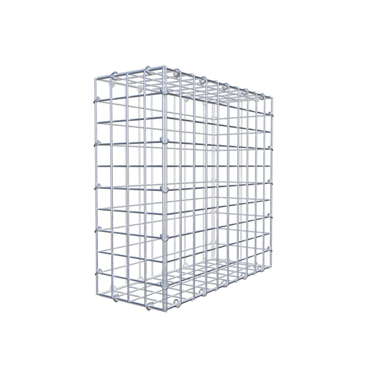 Gabion 50 cm x 50 cm x 20 cm (L x H x P), mailles 5 cm x 5 cm, anneau en C