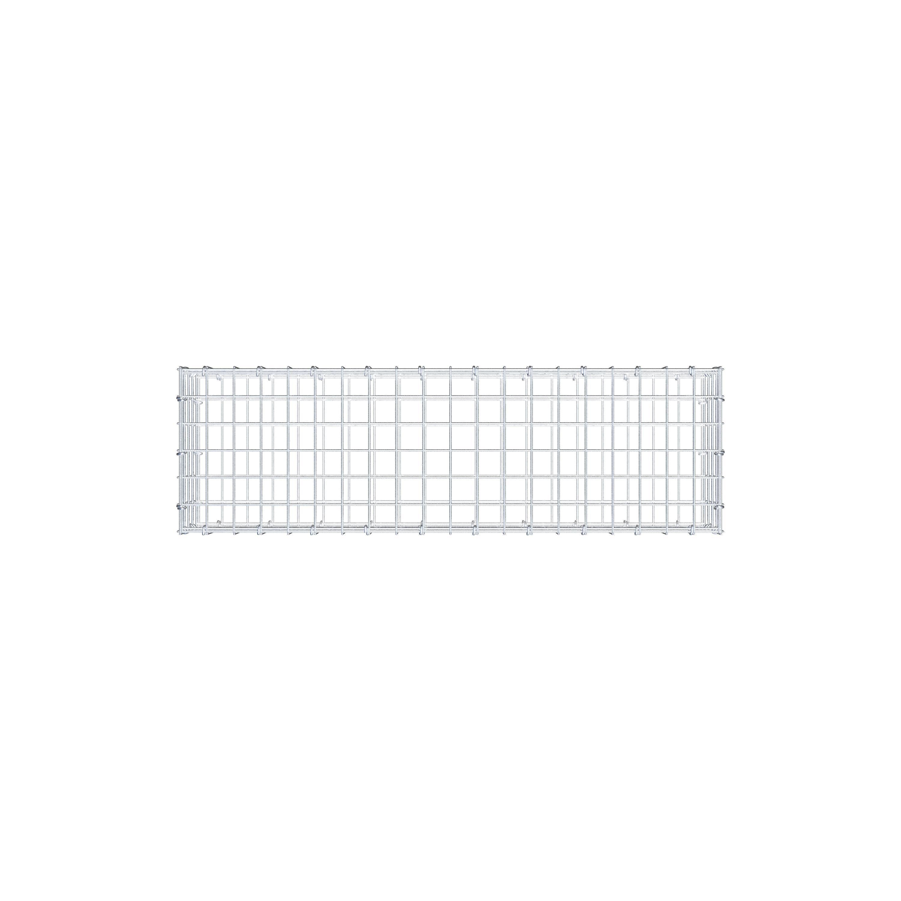 Gabione 100 cm x 20 cm x 30 cm (L x H x T), Maschenweite 5 cm x 5 cm, C-Ring